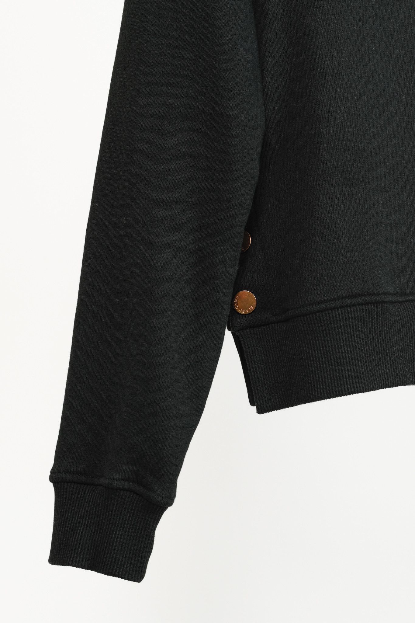 See by Chloe See by Chloe Pastel Heart Button Side Black Crewneck Size S / US 4 / IT 40 - 6 Thumbnail