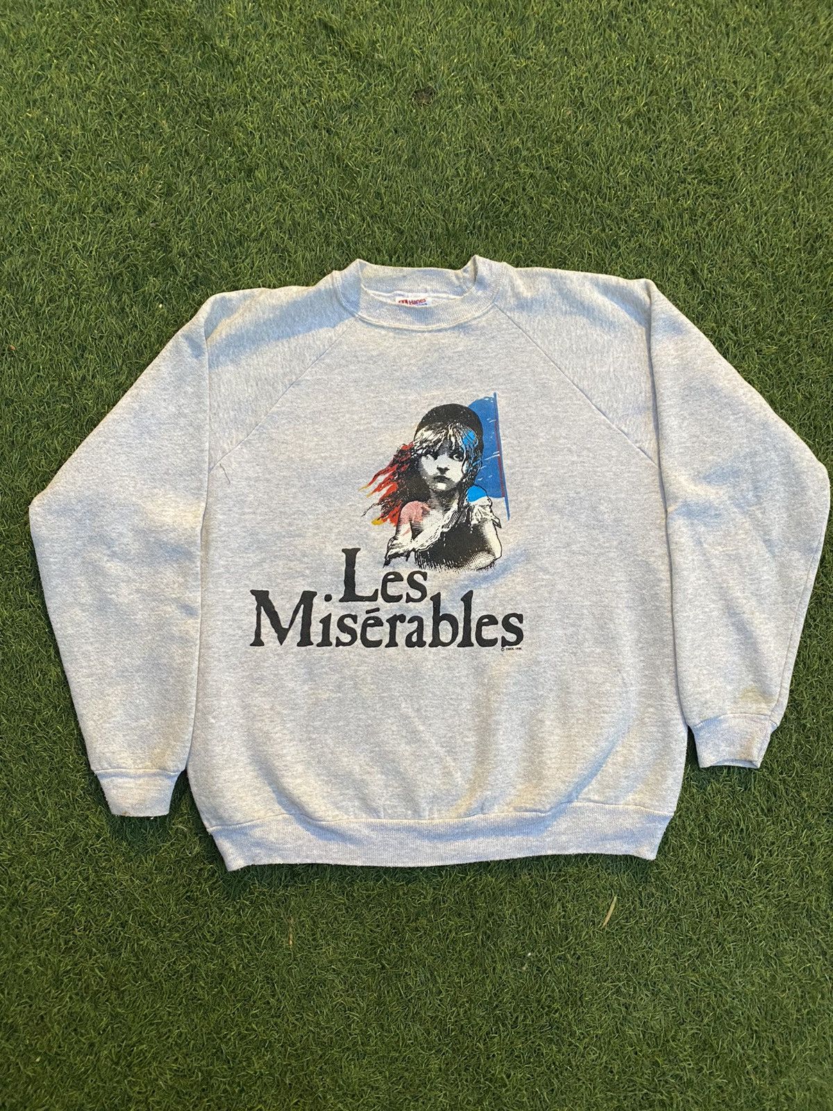 トップス 80s Les Miserables Sweat Shirt Size XL VTG LES MISERABLES 80s SWEATSHIRT