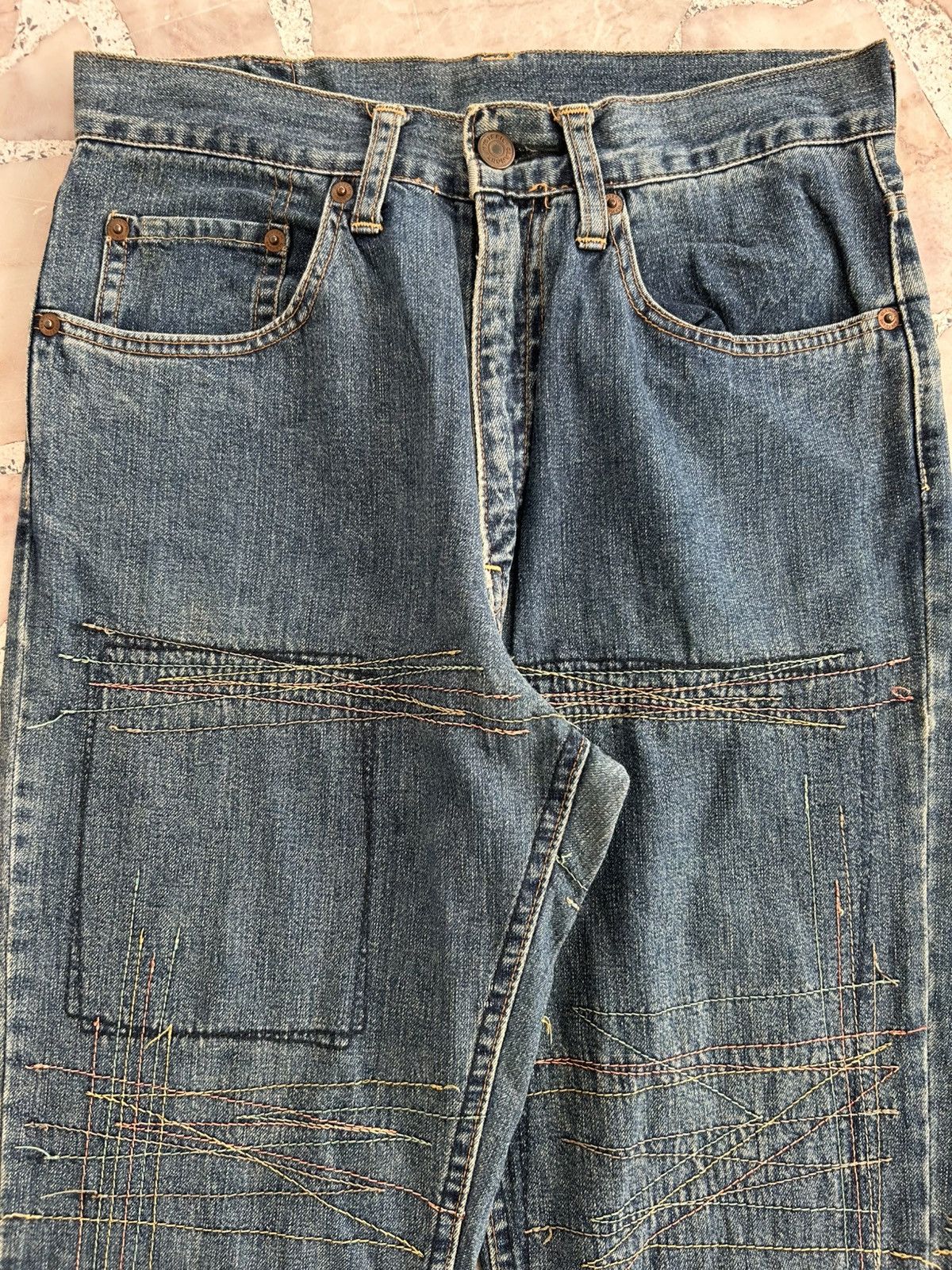 Hysteric Glamour Kinky Hysterics Sashiko Japan Vintage Denim Size US 28 / EU 44 - 3 Thumbnail
