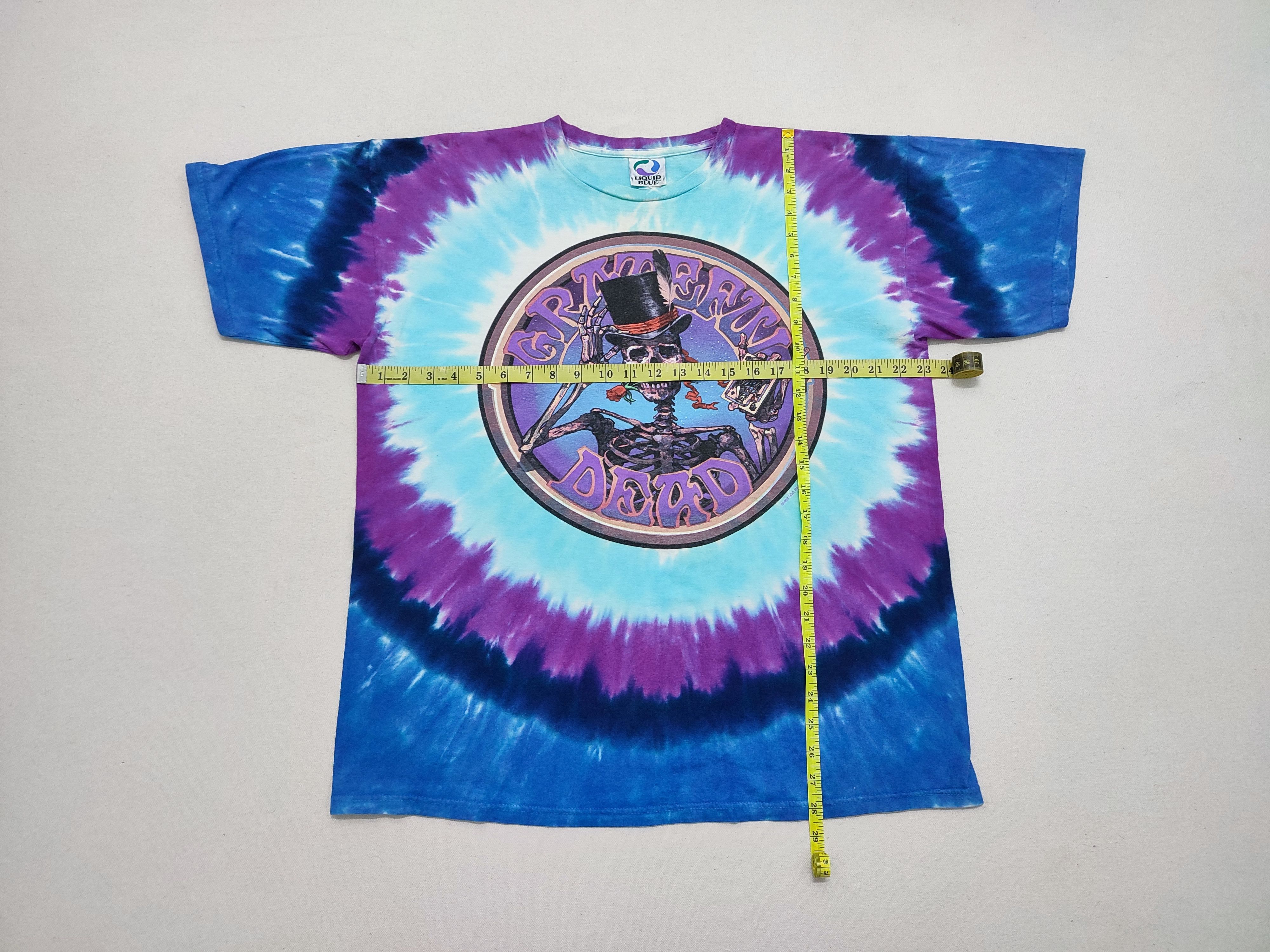 Grateful Dead × Liquid Blue True Vintage 1990s Grateful Dead Tie Dye Tee Size US L / EU 52-54 / 3 - 3 Thumbnail