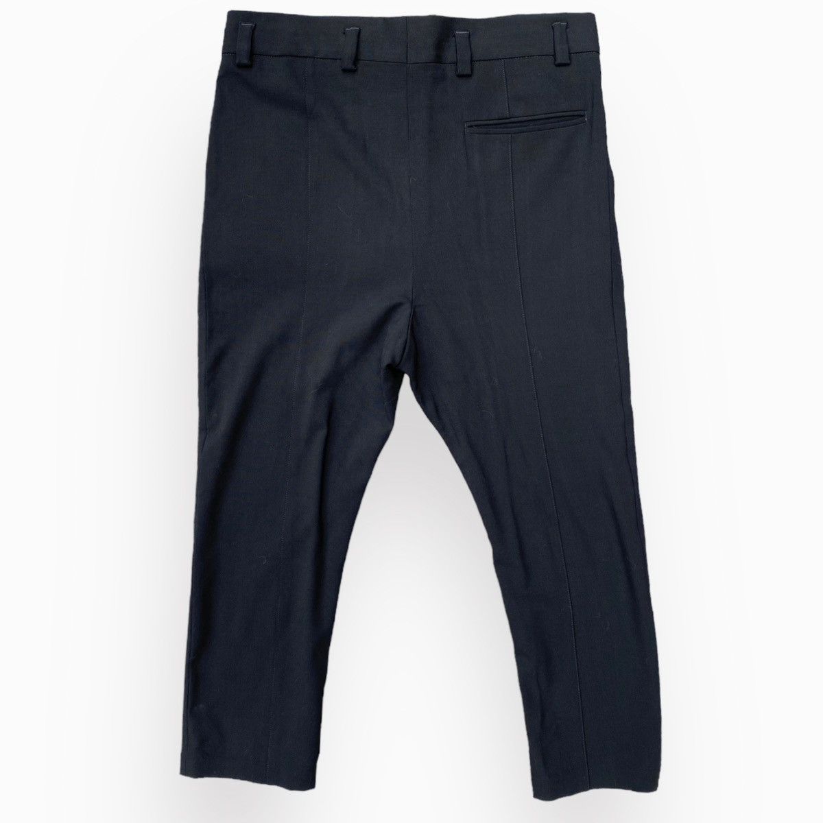 Haider Ackermann FleeceWool Stretch Drop Crotch Cropped Pants Size US 34 / EU 50 - 3 Thumbnail