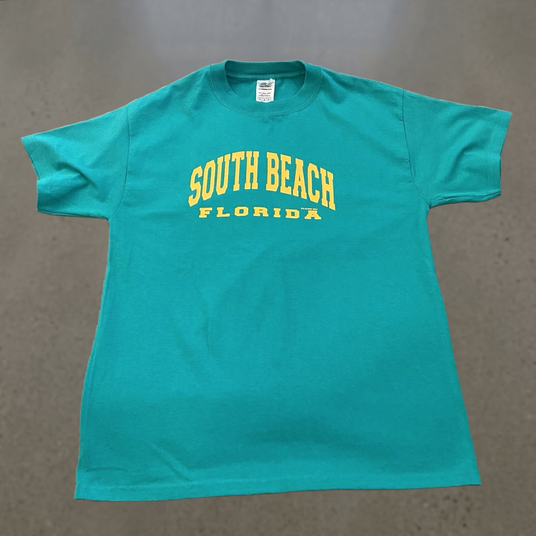 Vintage VINTAGE Y2K Excess 2004 South Beach Florida Shirt Dolphins Teal M Tourism Shirt T-Shirt Unisex Adults White Cotton Crew Neck Short Sleeve Logo Size US M / EU 48-50 / 2 - 1 Thumbnail