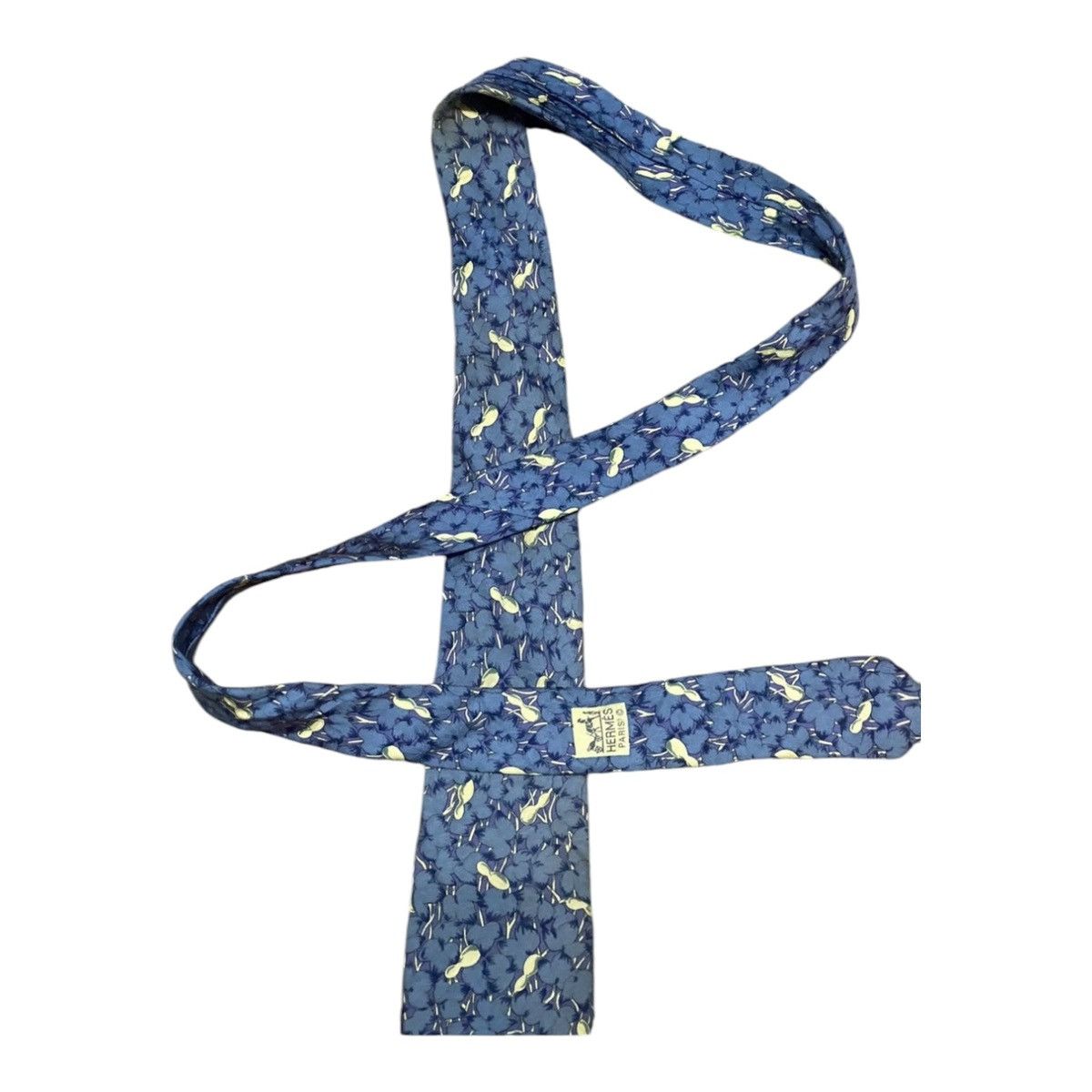 Designer × Hermes × Vintage Hermes Paris Silk Tie 7366 PA Size ONE SIZE - 2 Thumbnail