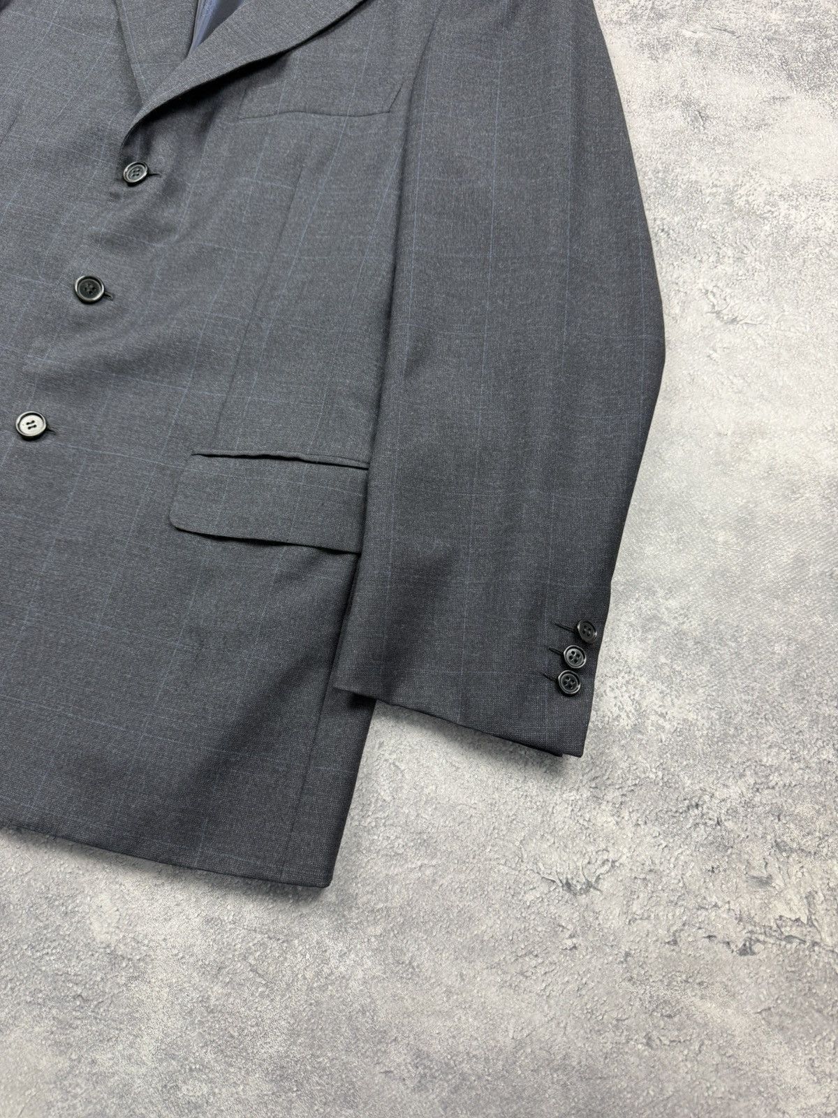 Brioni Brioni Super 150’s Wool Check Nomentano Blazer Suit Jacket Size 40R - 7 Thumbnail