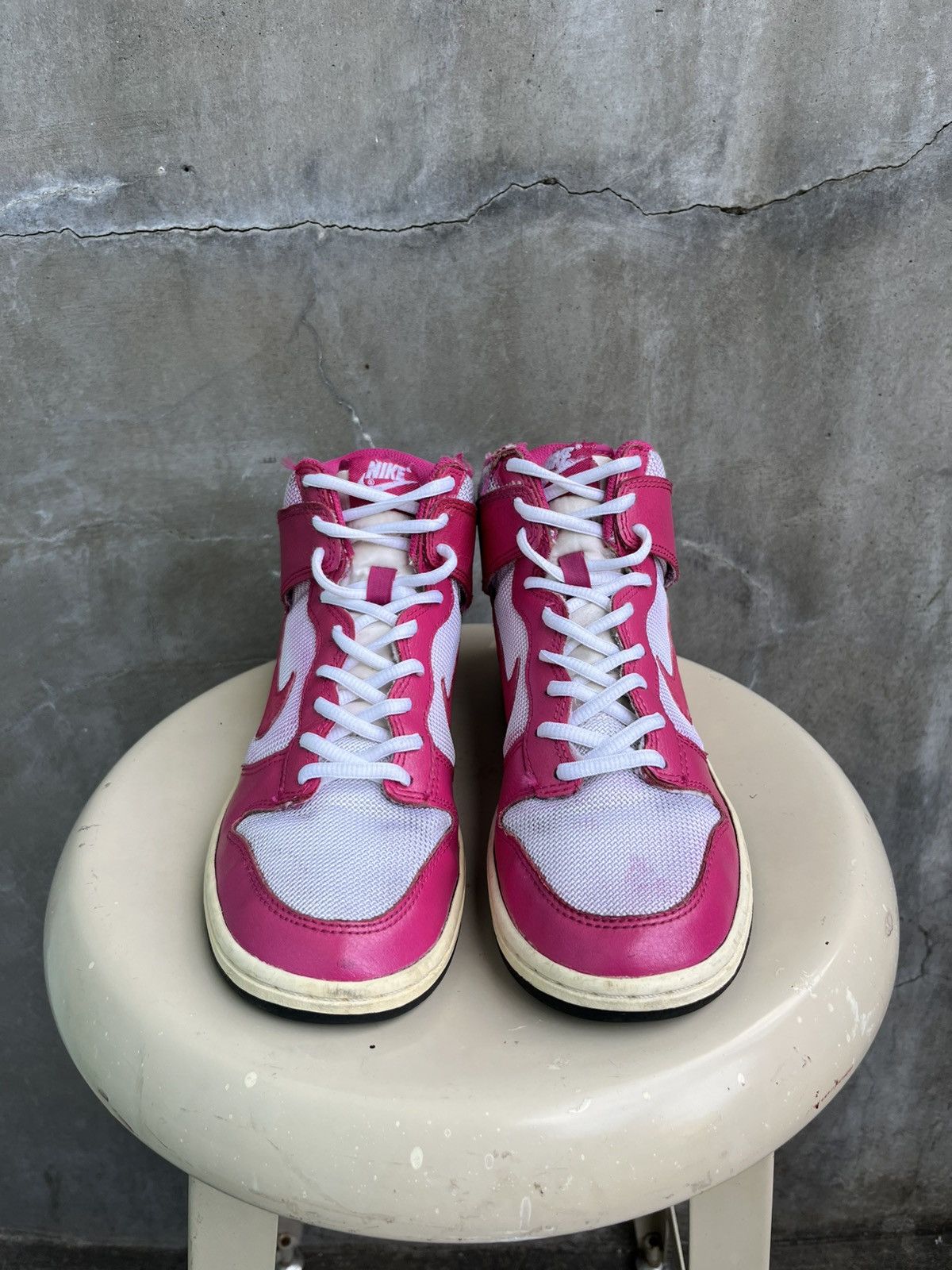 Nike 2014 SB Dunk Hi Skinny Fireberry Size US 6 / IT 36 - 2 Thumbnail