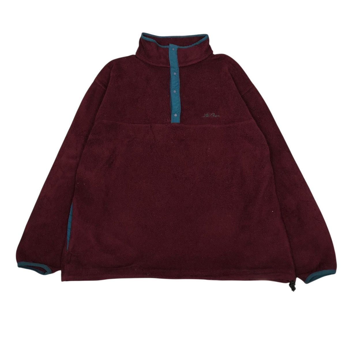 Japanese Brand 🔥VINTAGE FLEECE HALF BUTTON ANORAK L.L.BEAN FREEPORT MAINE Size US M / EU 48-50 / 2 - 1 Thumbnail