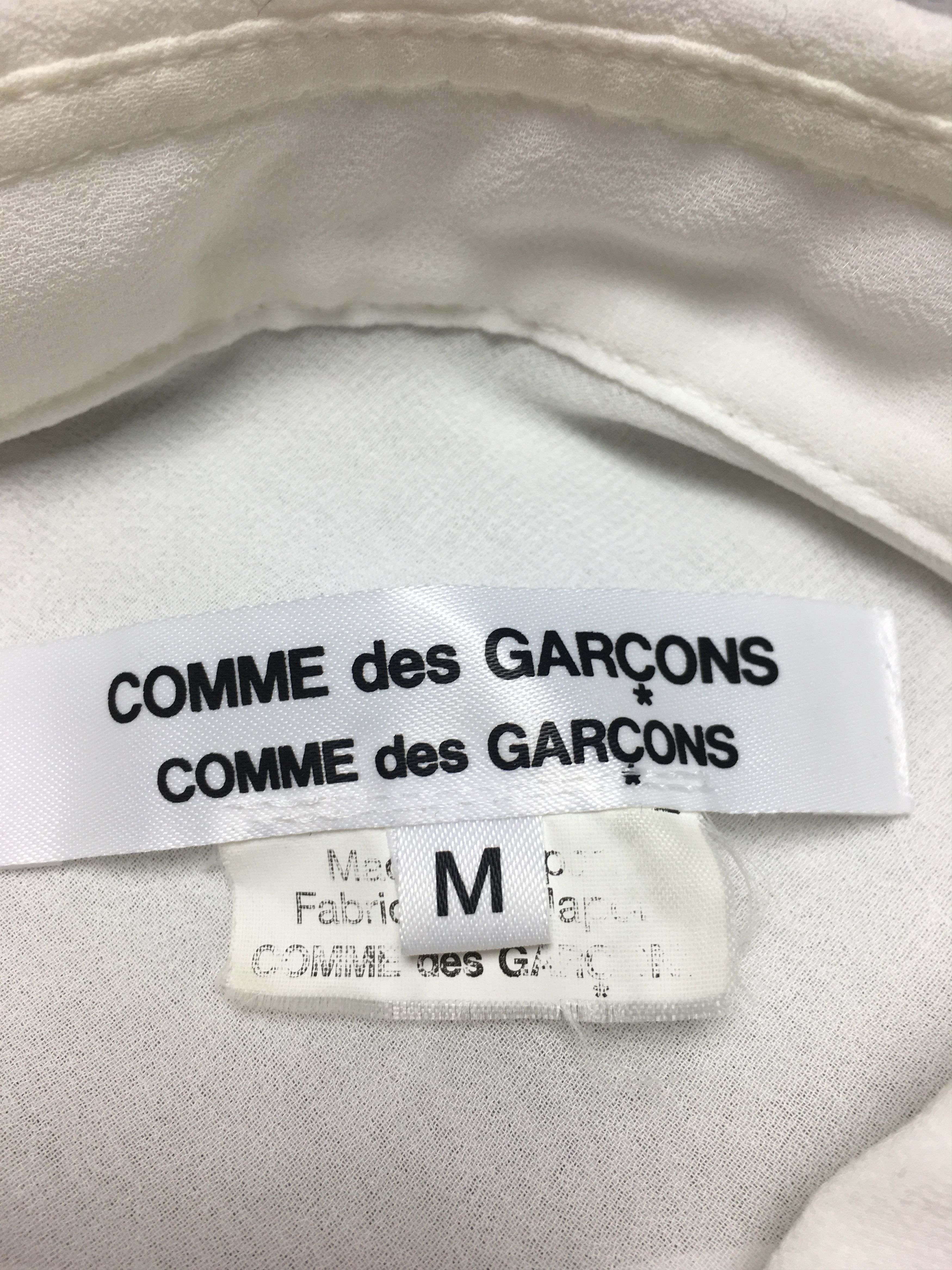 Comme des Garcons COMME des GARCONS Bias Ruffled Blouse Shirt White M Size M / US 6-8 / IT 42-44 - 11 Thumbnail