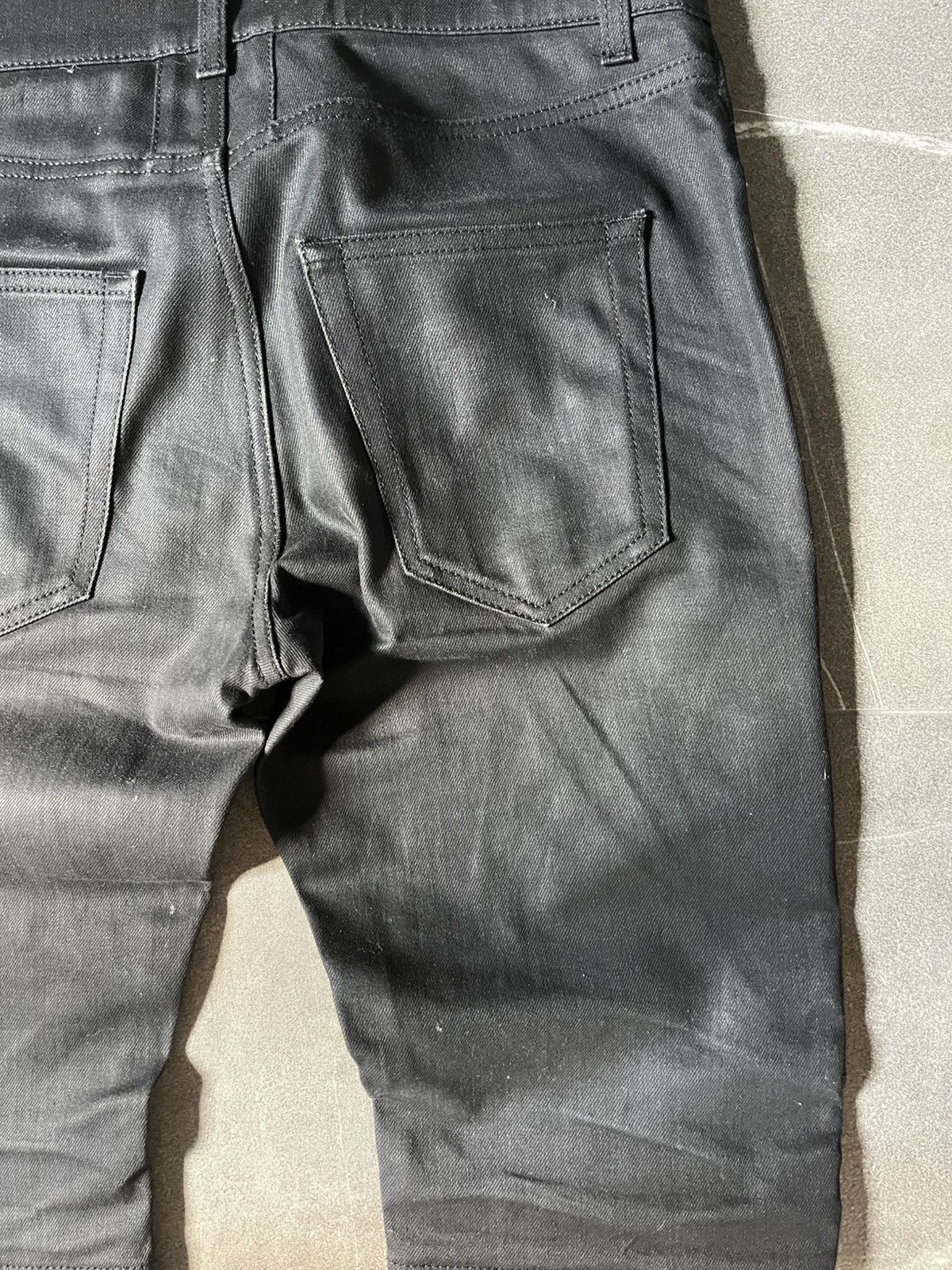 Saint Laurent Paris Saint Laurent Leather Panel Zipper Denim Size US 29 - 6 Thumbnail