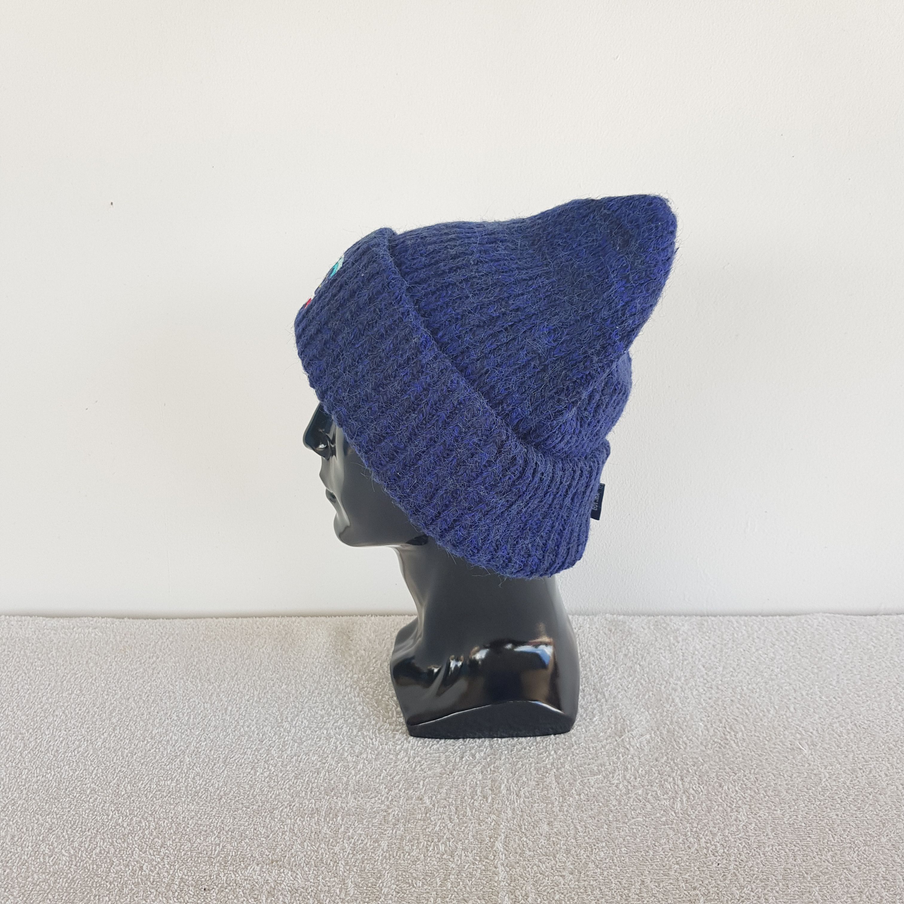 Homespun Knitwear Vintage Yamatoyo Beanie Ribbed Knit Snow Caps Hats. Size ONE SIZE - 4 Thumbnail