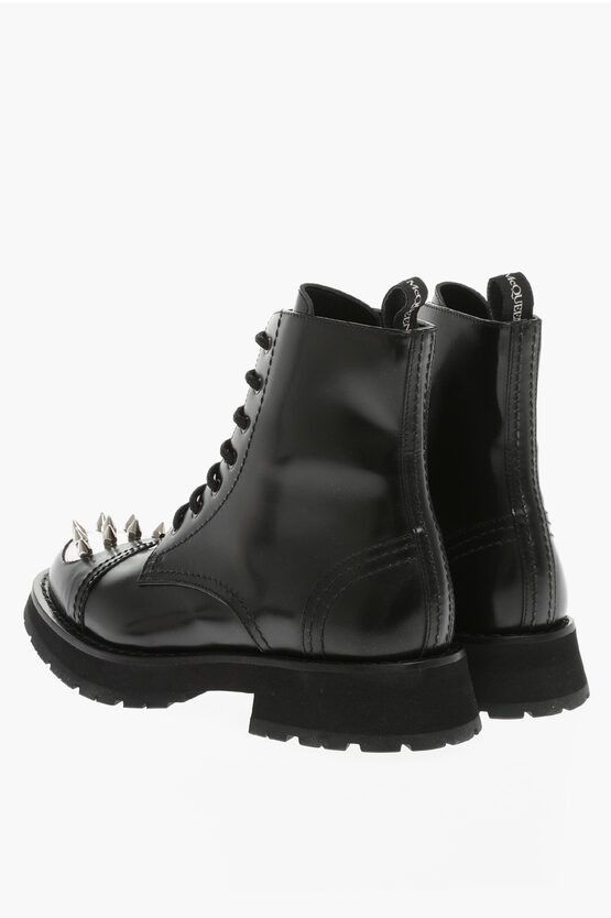 Alexander McQueen o1y1024 Ankle Boots in Black Size US 11 / EU 44 - 3 Thumbnail