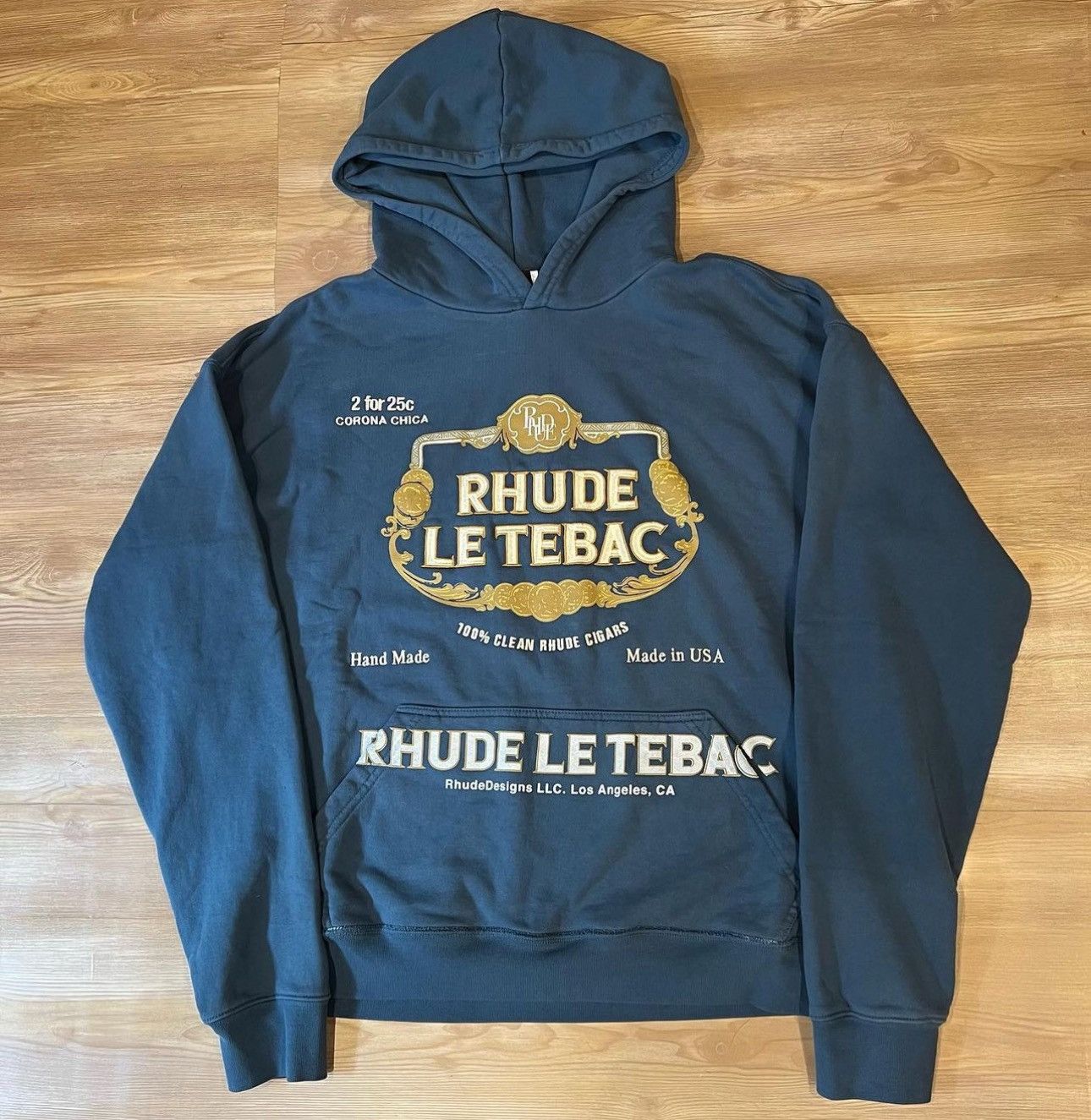 Image of Rhude Hoodie in Blue, Men's (Size XL)