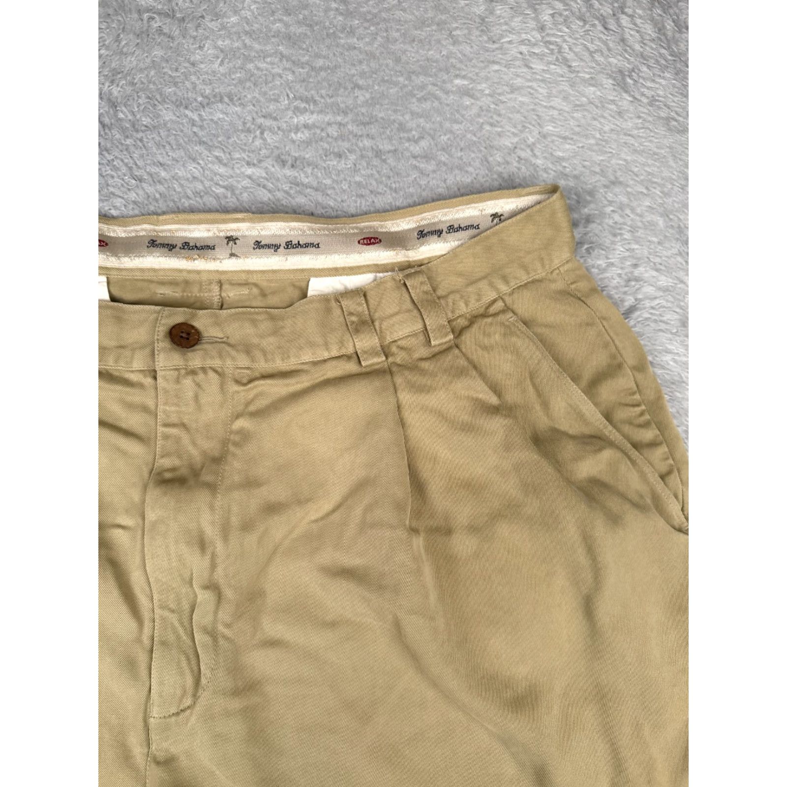Tommy Bahama Tommy Bahama Shorts Men 38 Beige Silk Vacation Beach Resort 38x9 Chino Casual Travel Workwear 90s USA Beach Mens Size US 38 / EU 54 - 5 Thumbnail