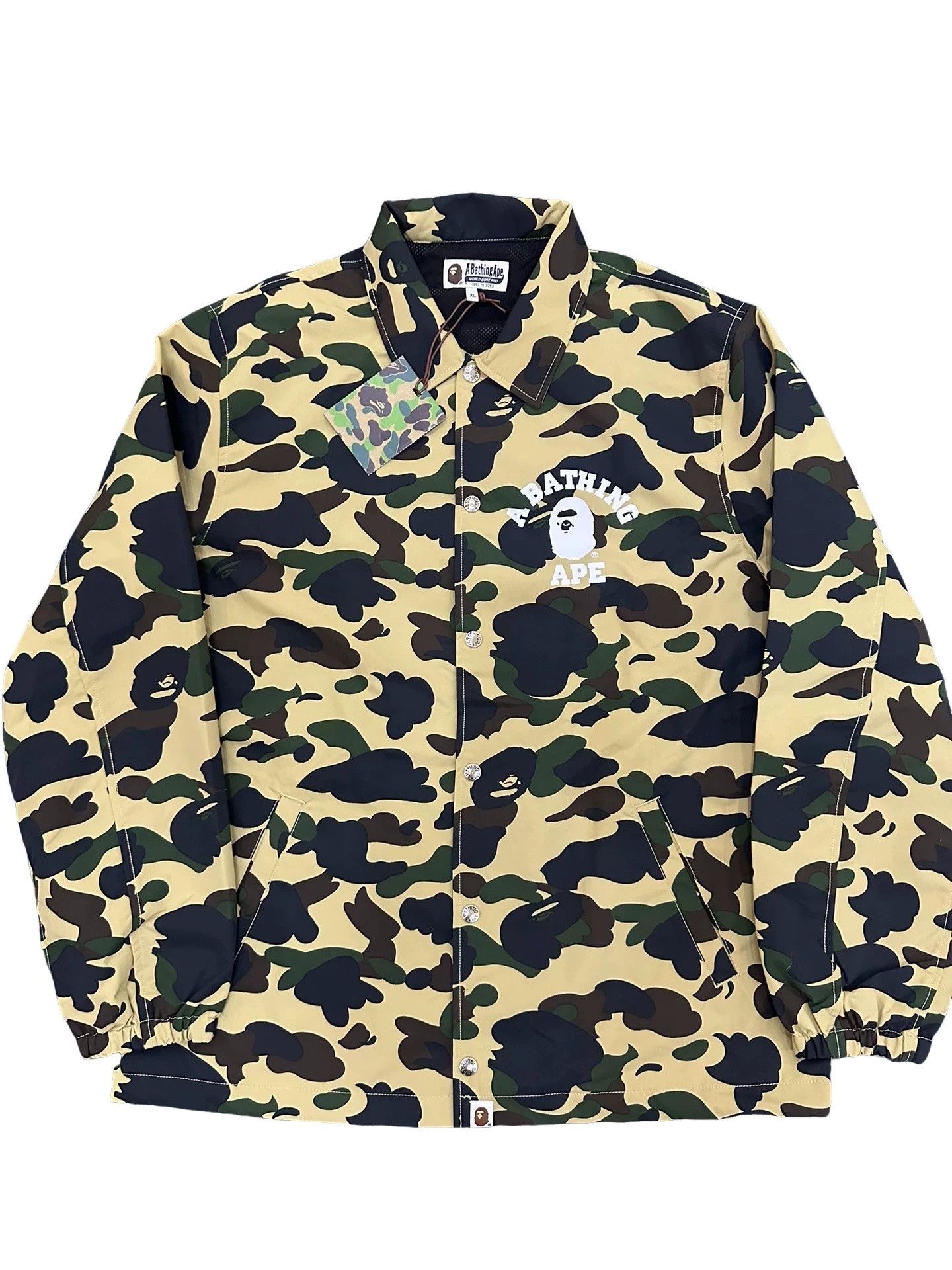 Bape BAPE Camo Logo Coach Jacket XL Size US XL / EU 56 / 4 - 1 Thumbnail