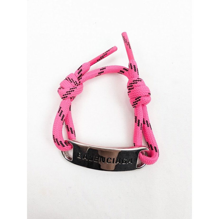 Balenciaga o1rshd1 Size: OS / Logo Bracelet in Pink Size ONE SIZE - 2 Thumbnail