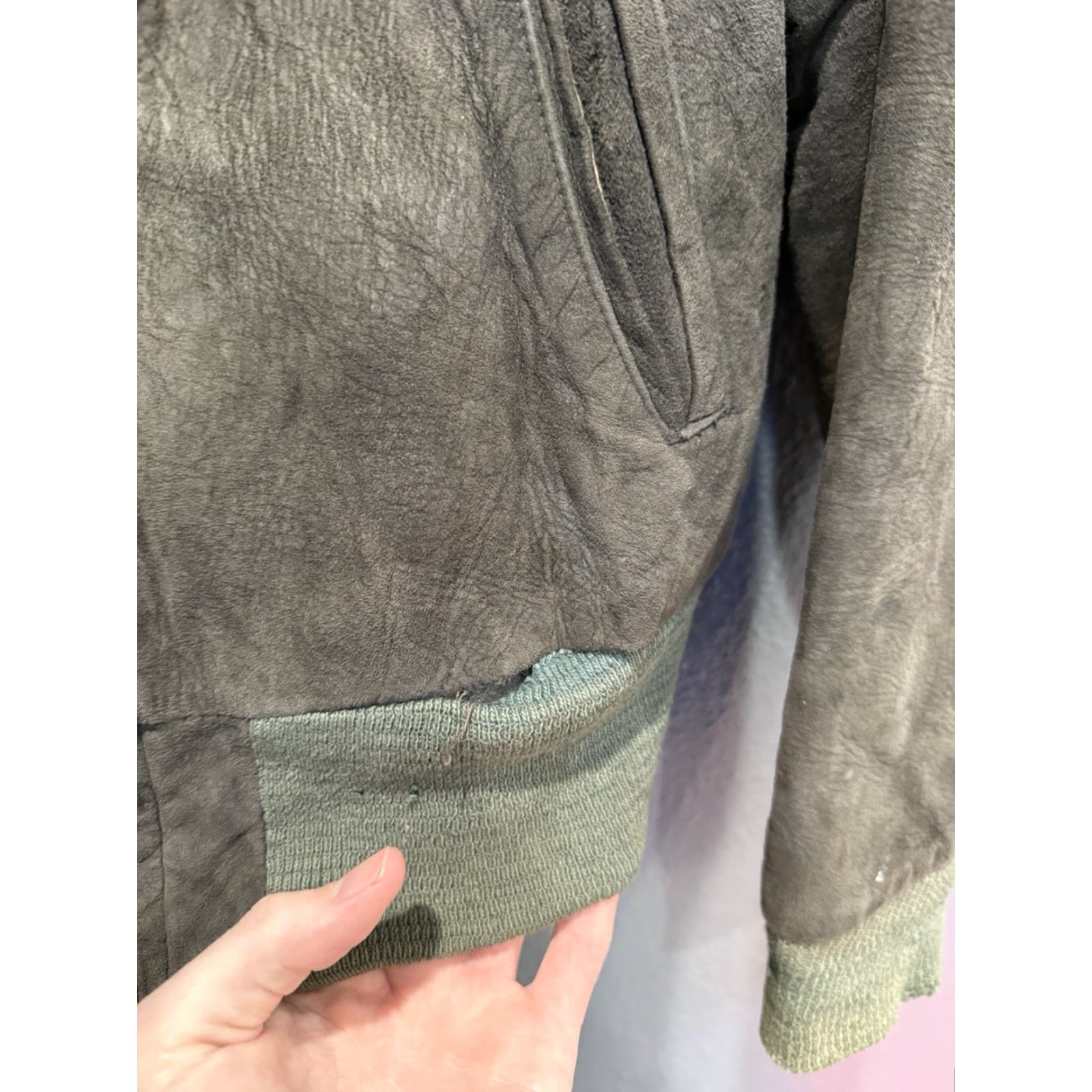 Vintage VINTAGE Black Leather Suede Zip Men’s Bomber Jacket Small Jacket Mens Size S Size US S / EU 44-46 / 1 - 4 Thumbnail