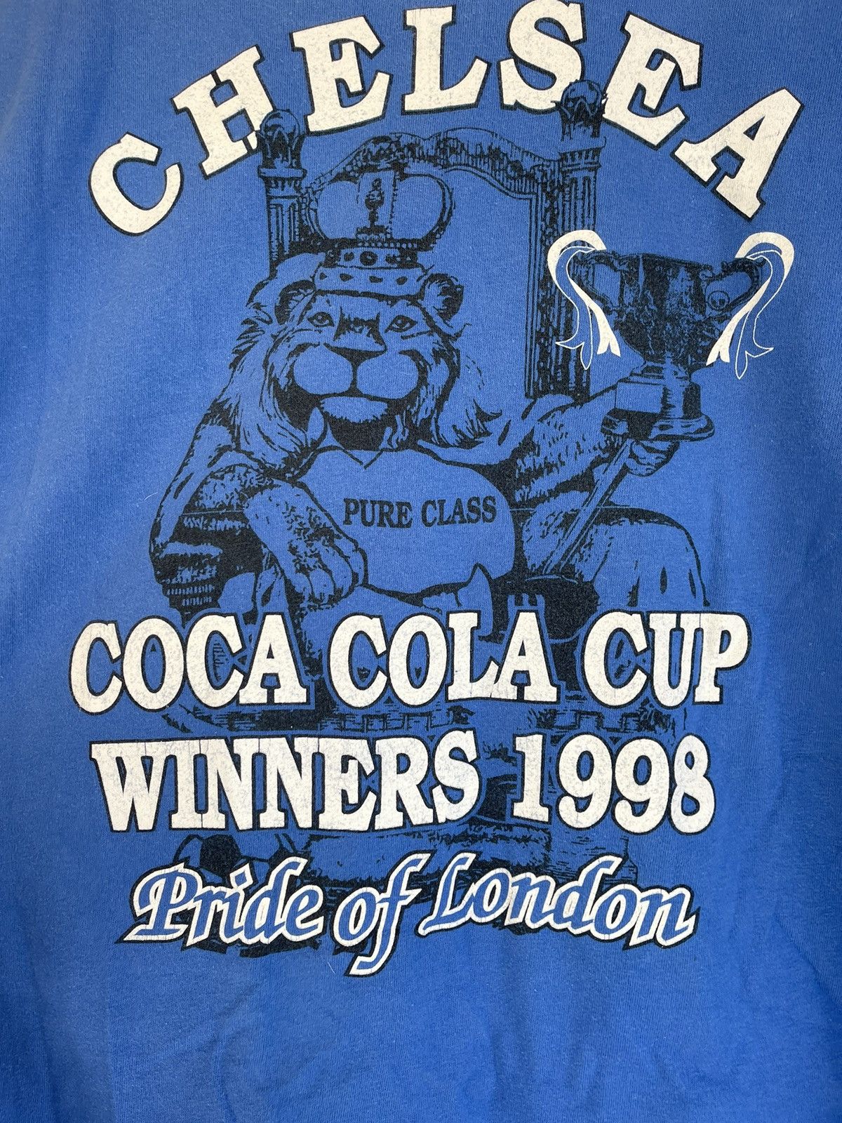 Chelsea Soccer 1998 Chelsea Vintage Coca Cola Cup Winners t-shirt rare Size US XL / EU 56 / 4 - 3 Thumbnail
