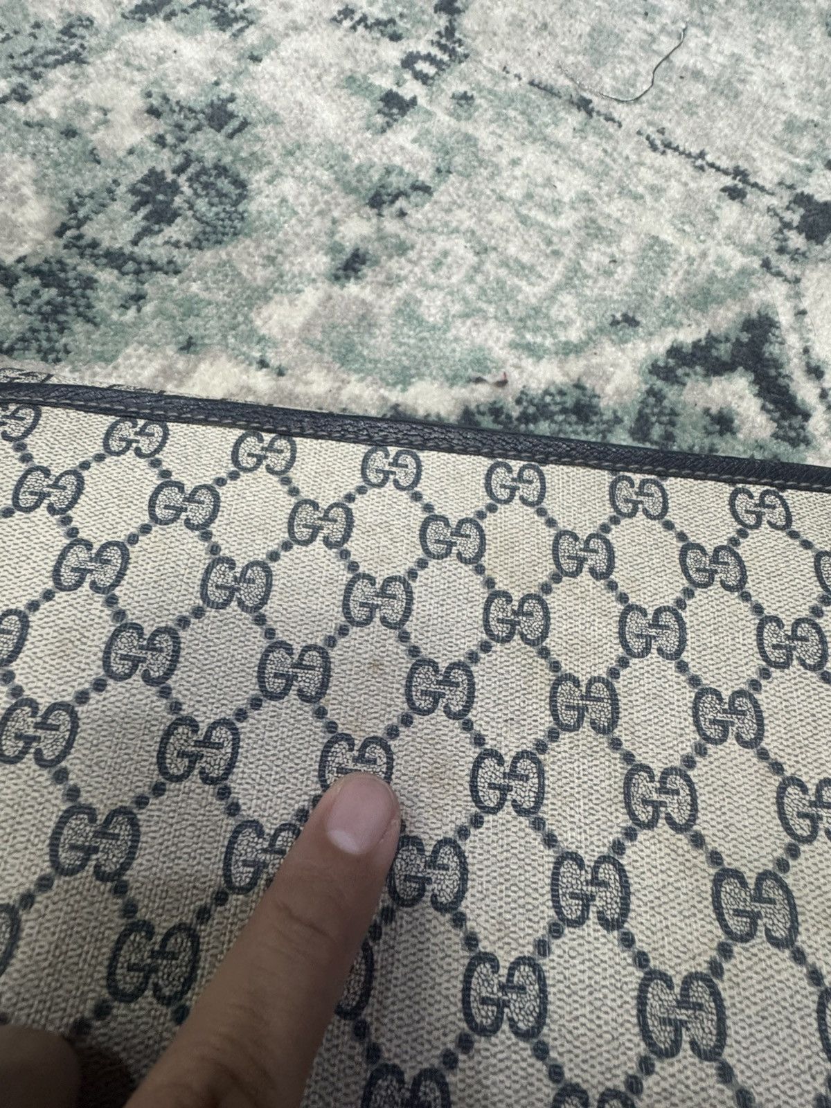 Gucci VINTAGE GUCCI FULL MONOGRAM CLUTCH BAG Size ONE SIZE - 12 Thumbnail
