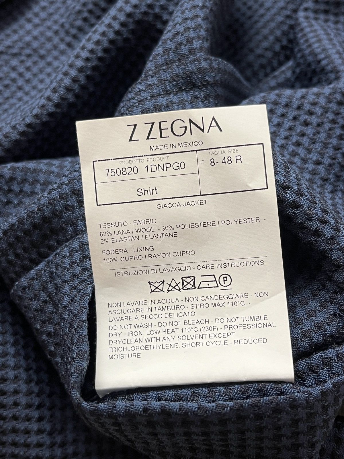 Z Zegna ERMENEGILDO Z ZEGNA Lined Blazer Shirt Jacket Size 48IT/38US Size 38R - 10 Thumbnail
