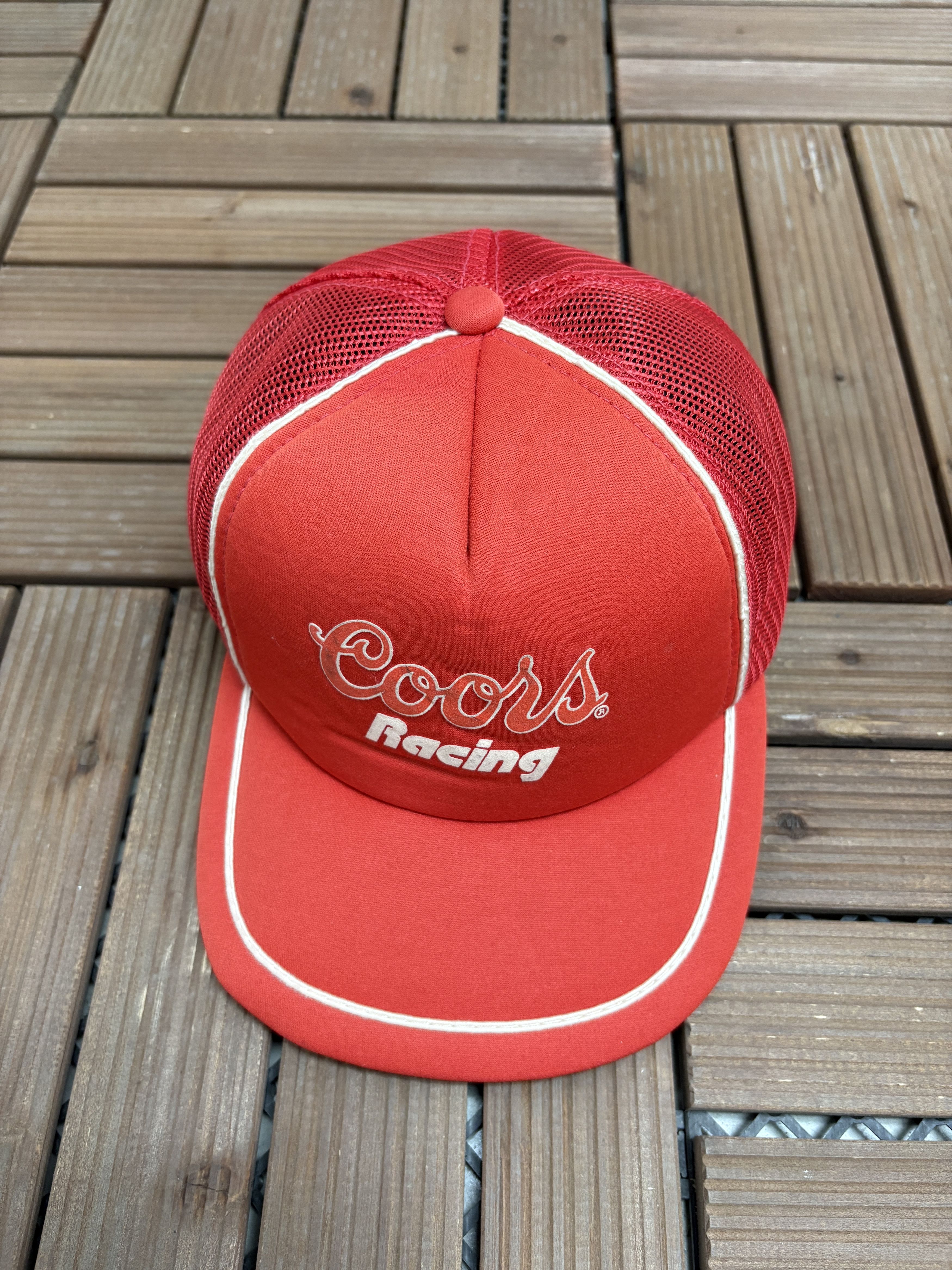 Vintage Coors Racing NASCAR Vintage Red Snap Back Hat Cap Size ONE SIZE - 1 Thumbnail