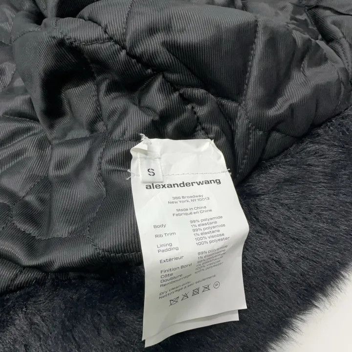 Alexander Wang Alexander Wang Black Faux Fur Cardigan - Size S / US 4 / IT 40 - 4 Thumbnail