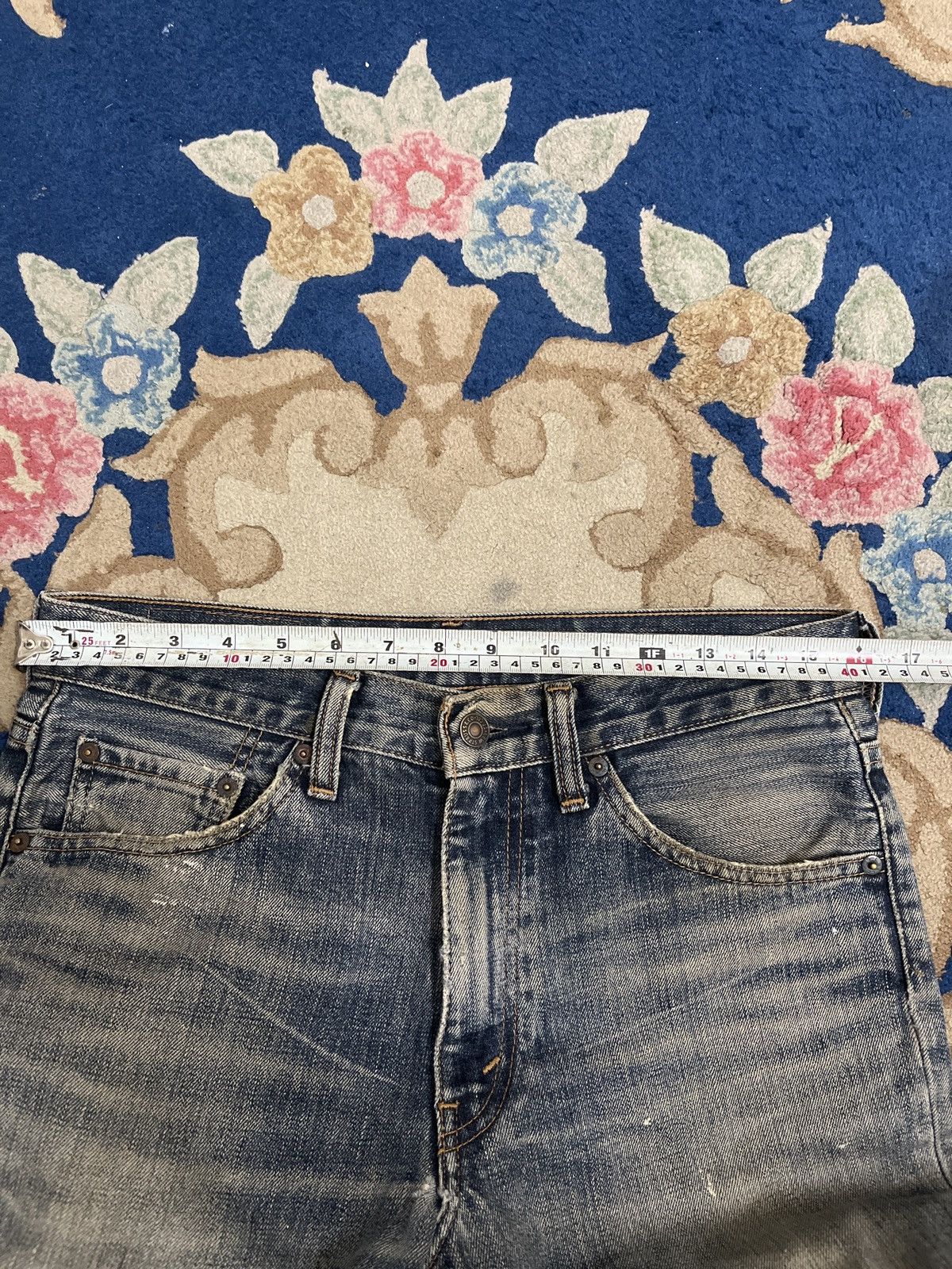 Levi's Vintage Levis Flare 517 MudWash Distressed Style Denim Size US 31 - 15 Thumbnail