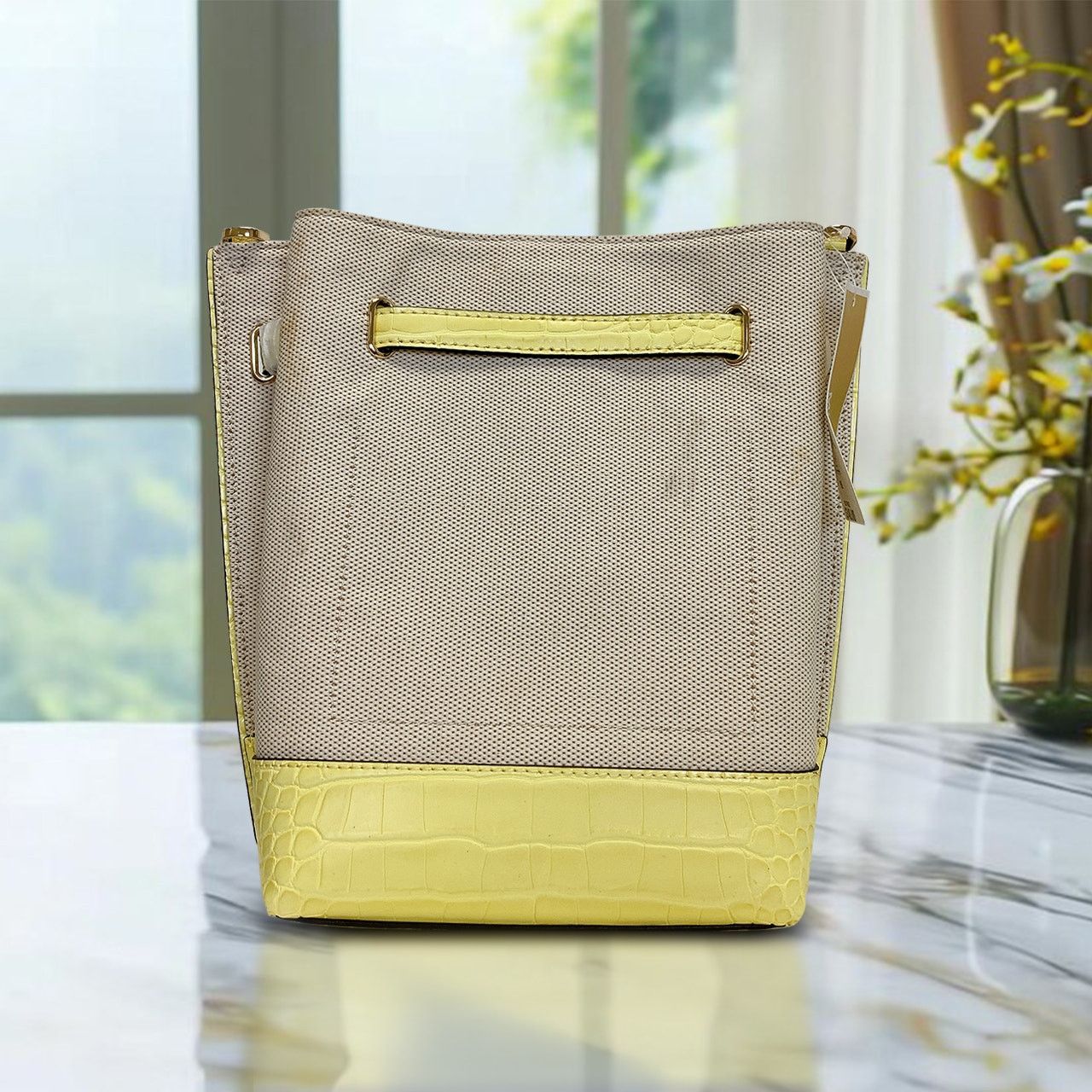 Michael Kors Michael Kors 35T1GU5M5C Emilia Small Buttercup Bucket Bag Size ONE SIZE - 3 Thumbnail