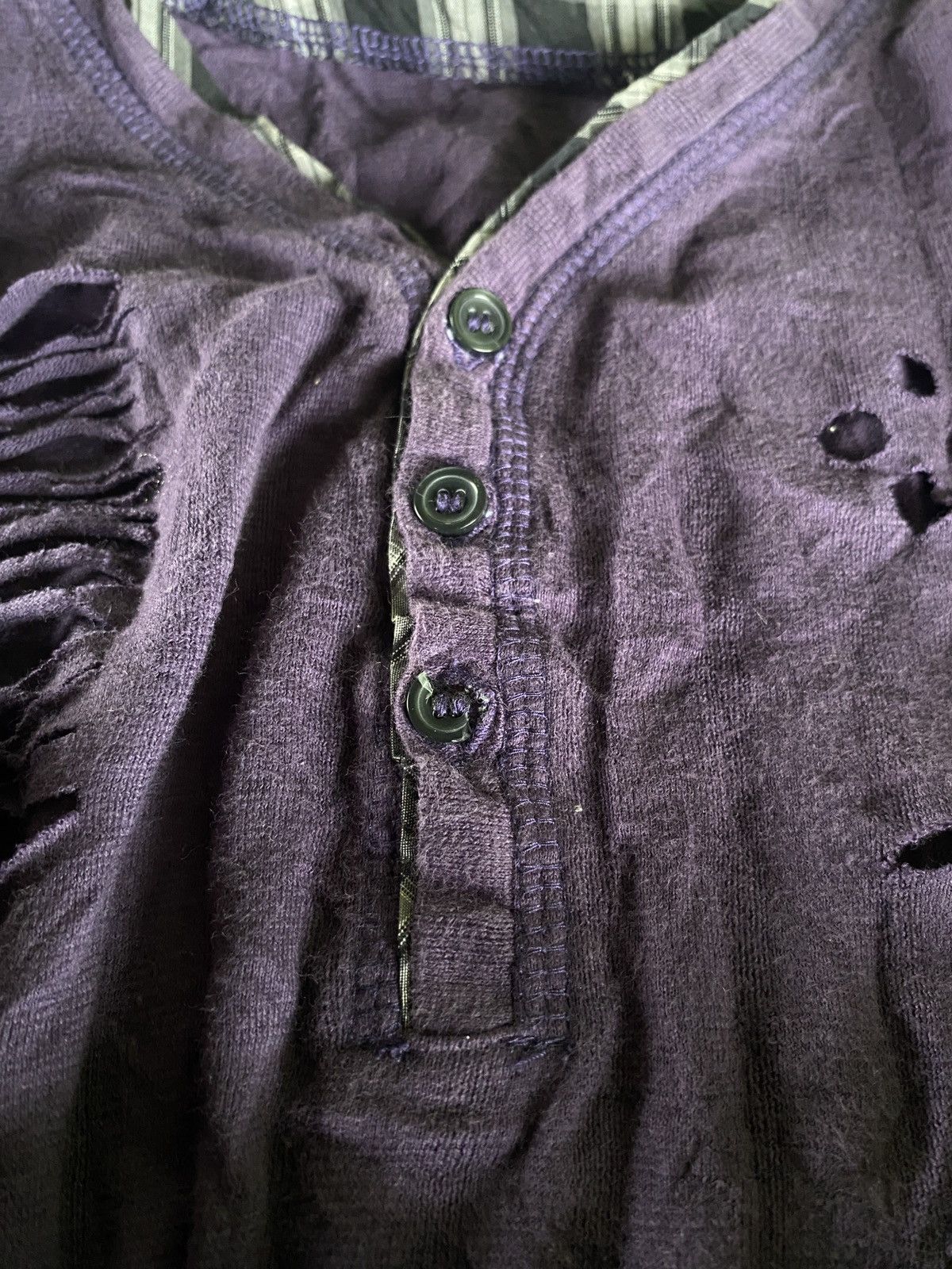 Hysteric Glamour × Japanese Brand × KMRii ❤️‍🔥Final Drop❤️‍🔥Klein plus homme Distressed purple Size US S / EU 44-46 / 1 - 6 Thumbnail