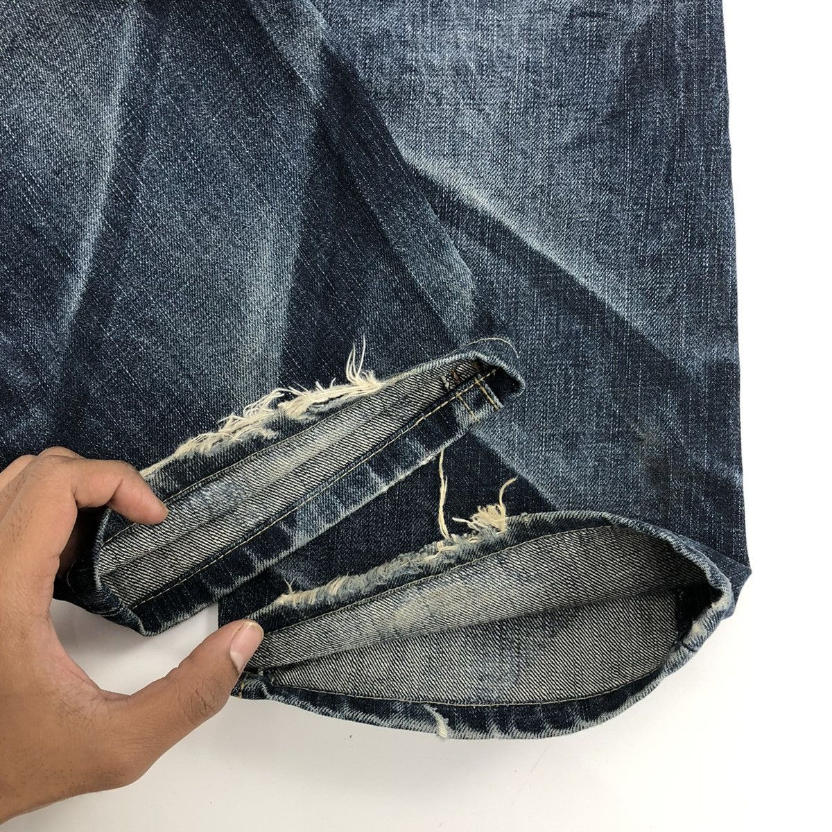 If Six Was Nine 2000s Lolita Distressed Mudmax Lgb Bootcut Flared Jeans Y2K Size US 29 - 10 Thumbnail