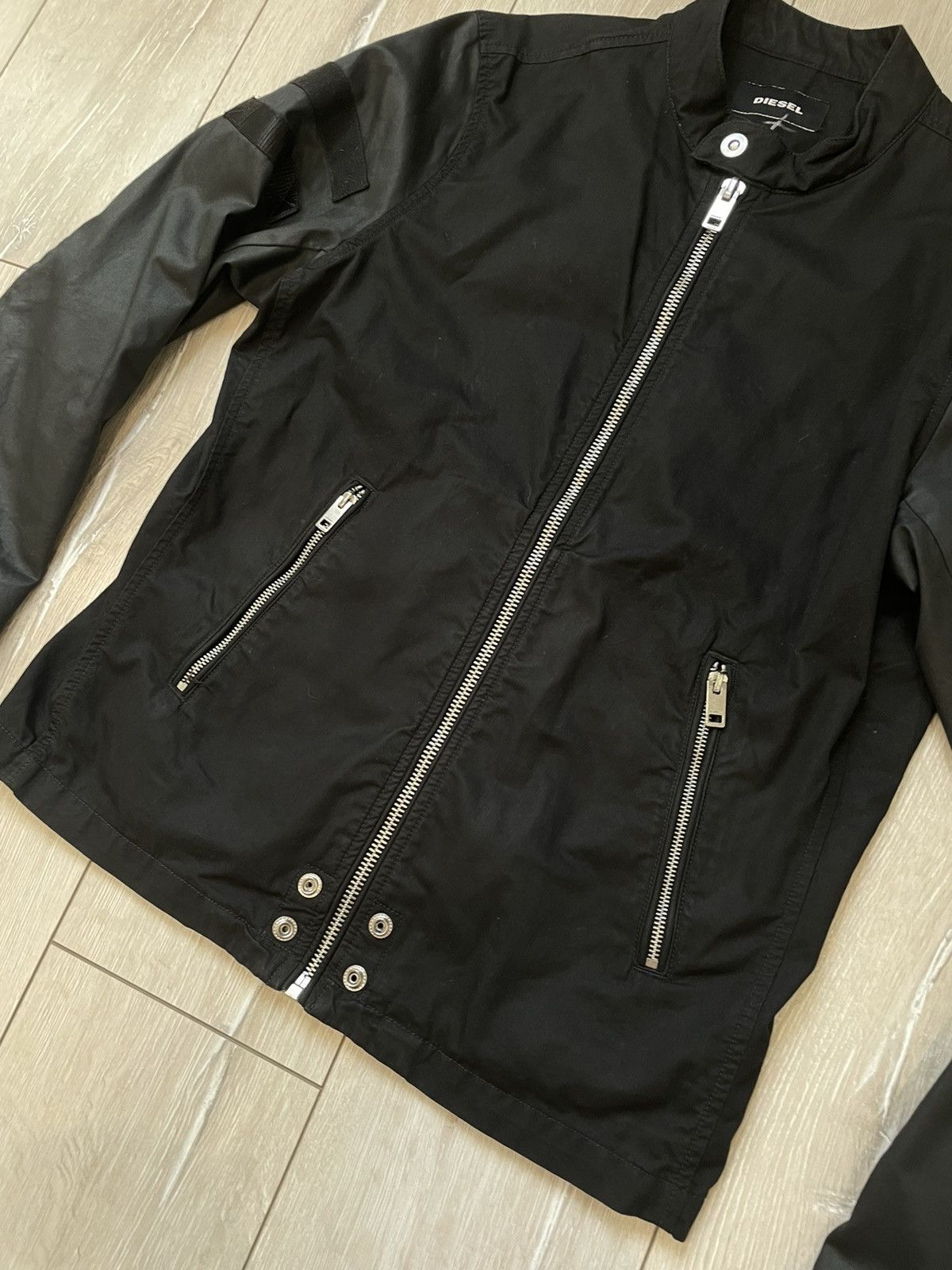 Diesel Rare Vintage Diesel Nylon Moto Biker Jacket Y2K Racing Size US L / EU 52-54 / 3 - 5 Thumbnail