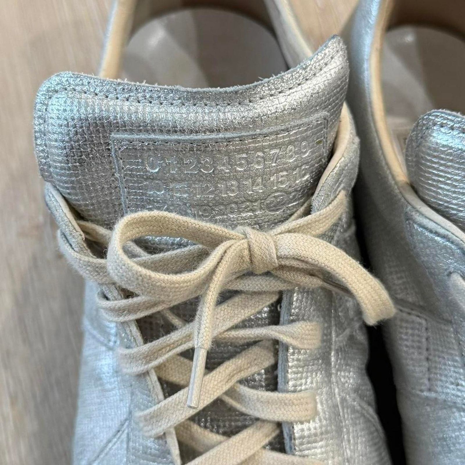 Maison Margiela Maison Margiela Replica GAT Silver Metallic Sneakers Size US 10 / EU 43 - 6 Thumbnail