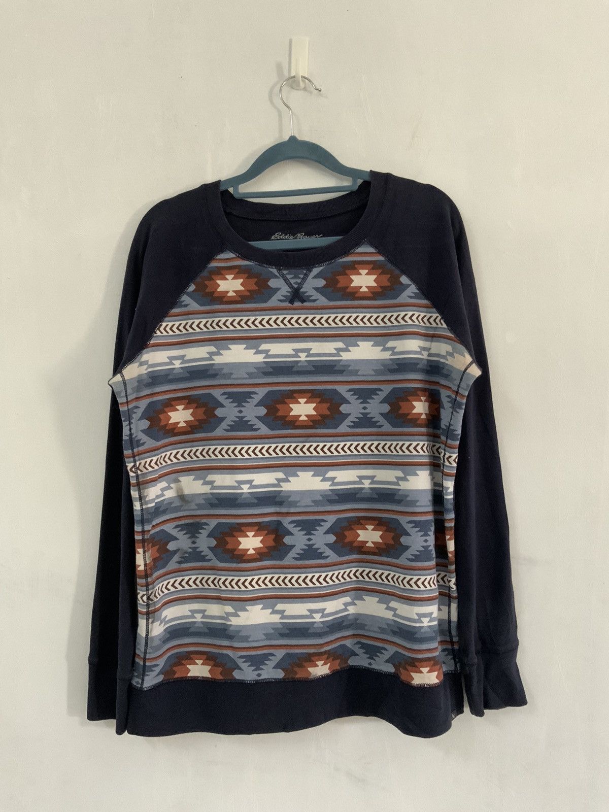 Eddie Bauer Eddie Bauer Navajo Indigo Sweatshirt Size US L / EU 52-54 / 3 - 1 Thumbnail