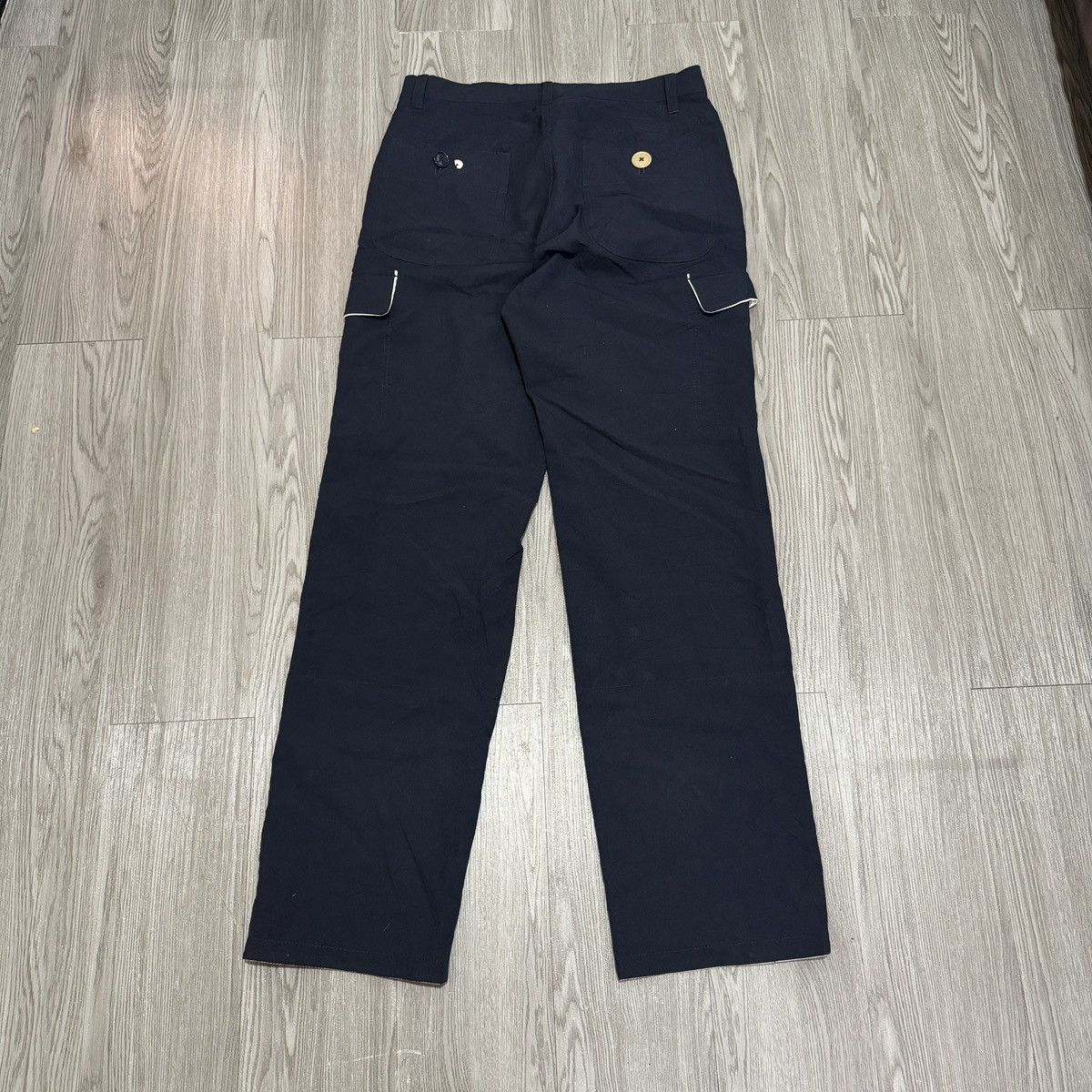 Japanese Brand × Undercover × Vintage Undercover AW 04/05 "BUT BEAUTIFUL" Navy Button Cargo pants Size US 32 / EU 48 - 16 Thumbnail