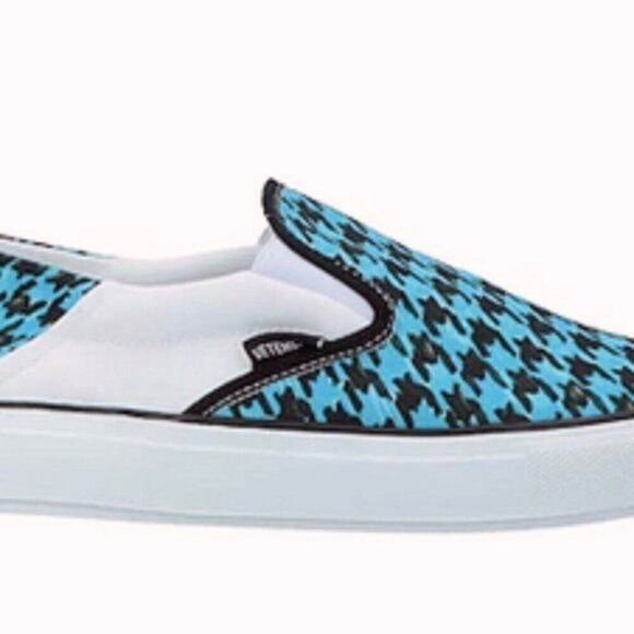 Vetements Vetements Baboush Slip On Sneakers Blue houndstooth canvas Size US 8 / IT 38 - 3 Thumbnail