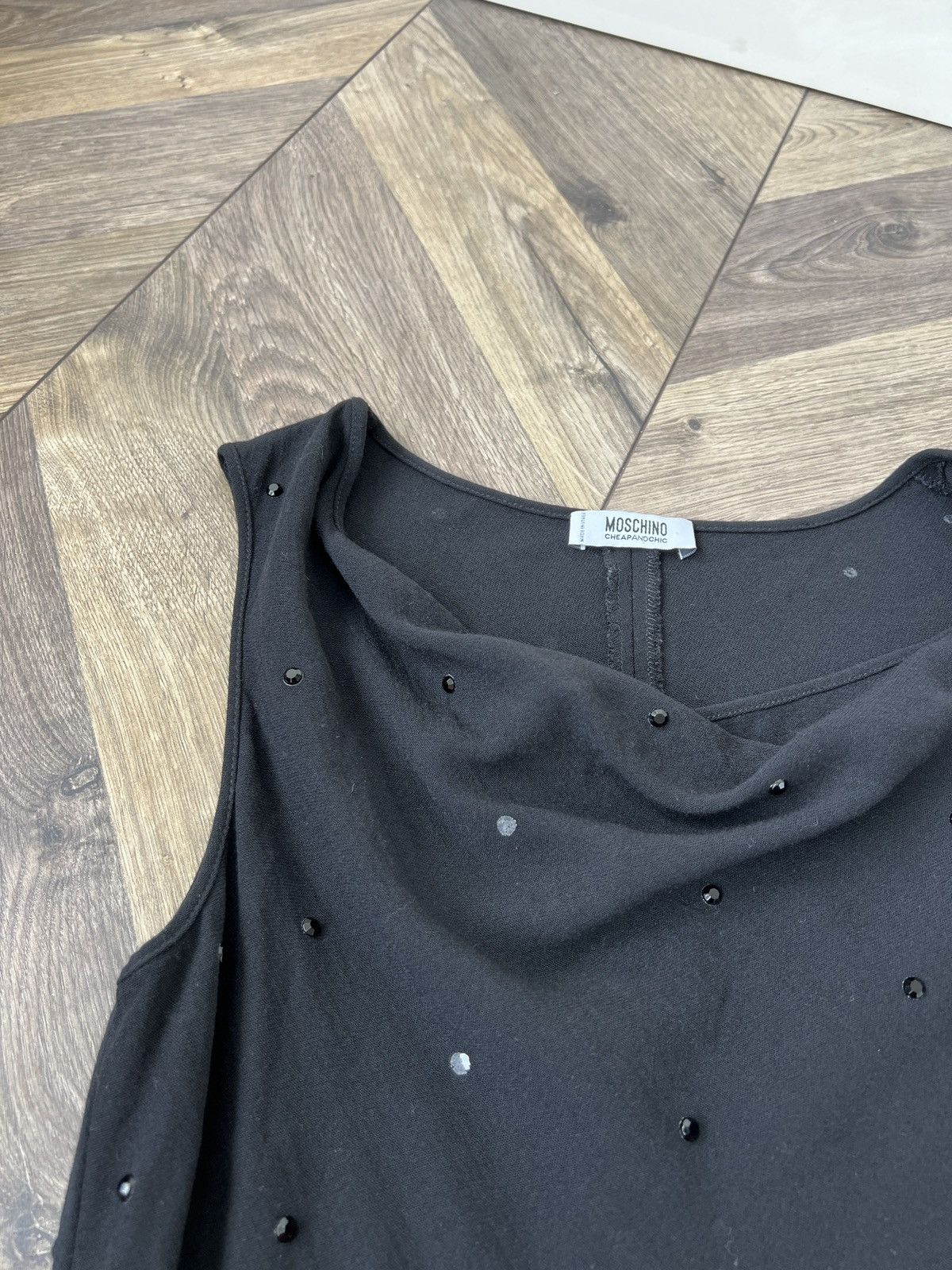 Moschino Vintage MOSCHINO Cheapandchic Y2K rhinestone slip dress Size M / US 6-8 / IT 42-44 - 7 Thumbnail