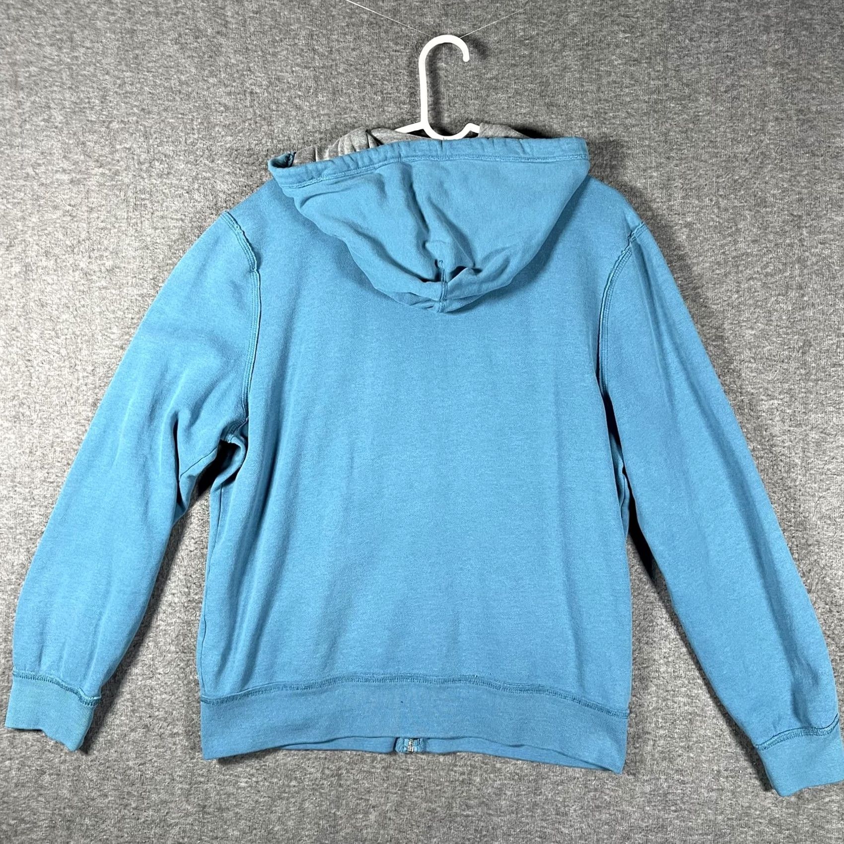 Aeropostale AeroPostale Hoodie Mens L Blue Full Zip AERO 87 Applique Graphic Fleece 80/20 Cotton/Polyester Regular Fit Vintage No Mens Size US L / EU 52-54 / 3 - 3 Thumbnail