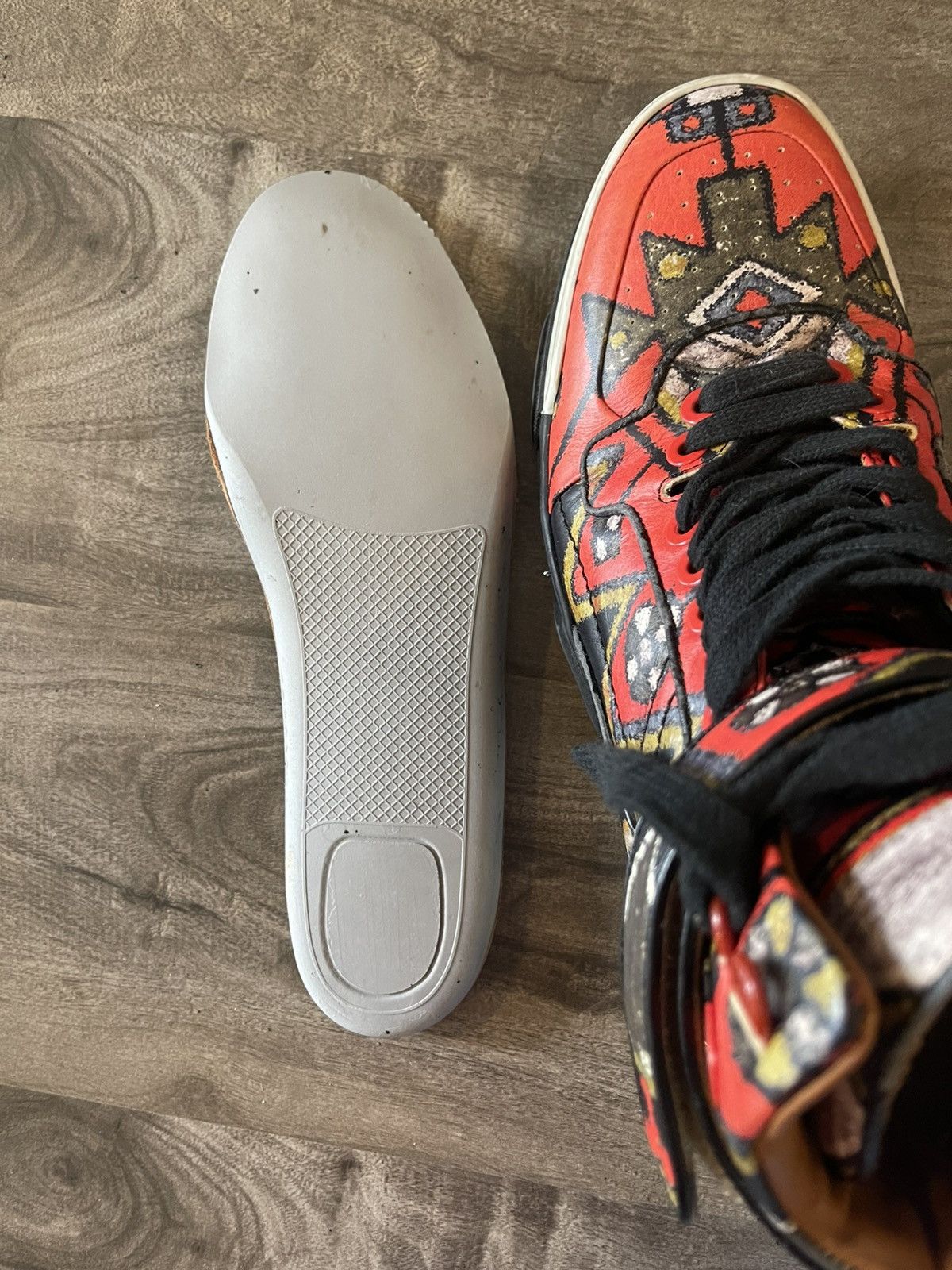 Givenchy Givenchy Tyson Aztec Plaid Hi Tops Riccardo Tisci Era Size US 10.5 / EU 43-44 - 10 Thumbnail