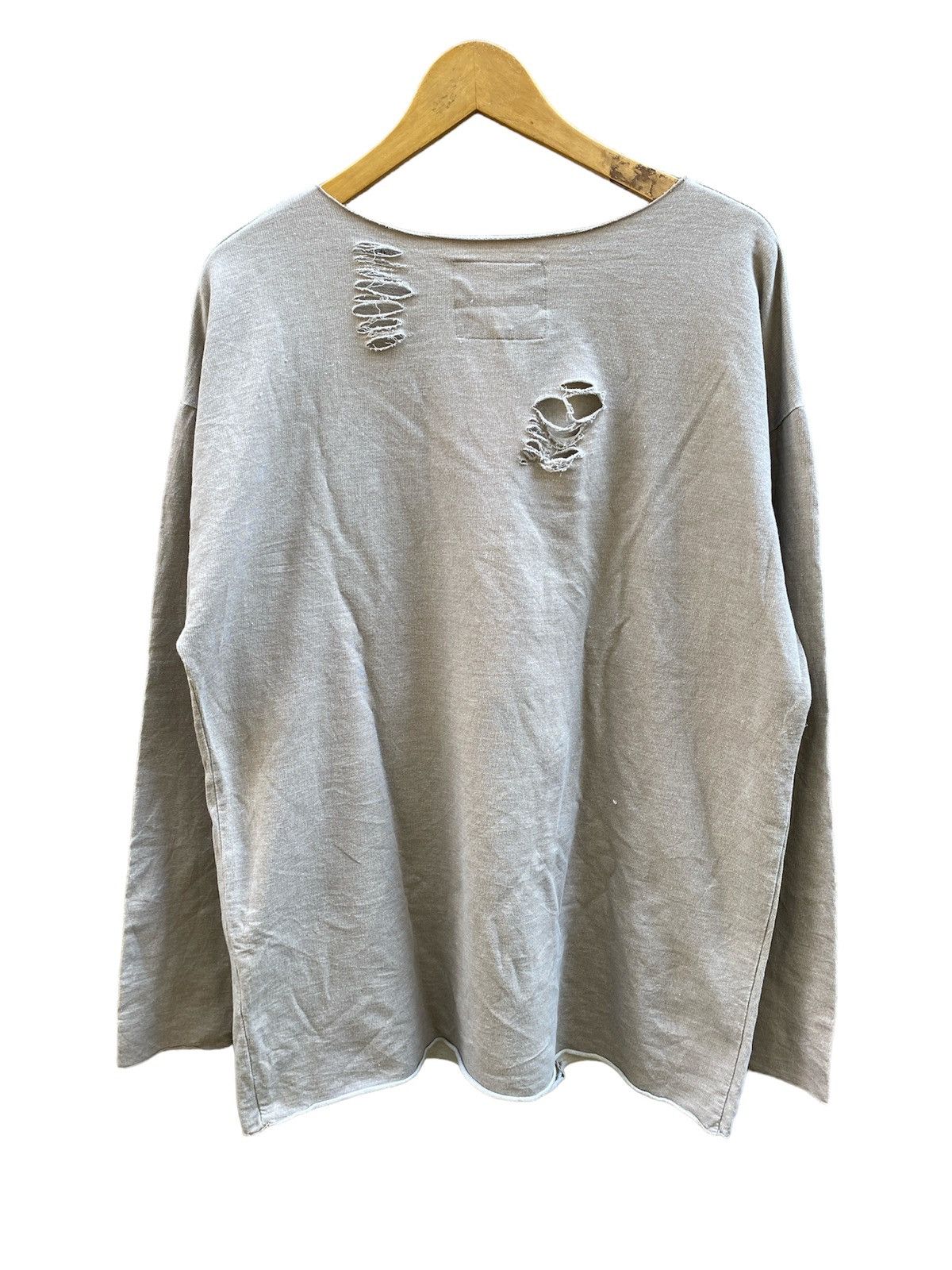 Hysteric Glamour × If Six Was Nine × Le Grande Bleu (L.G.B.) Driftout Distressed Grunge Punk NumberNine Style Long sleeve Size US L / EU 52-54 / 3 - 4 Thumbnail