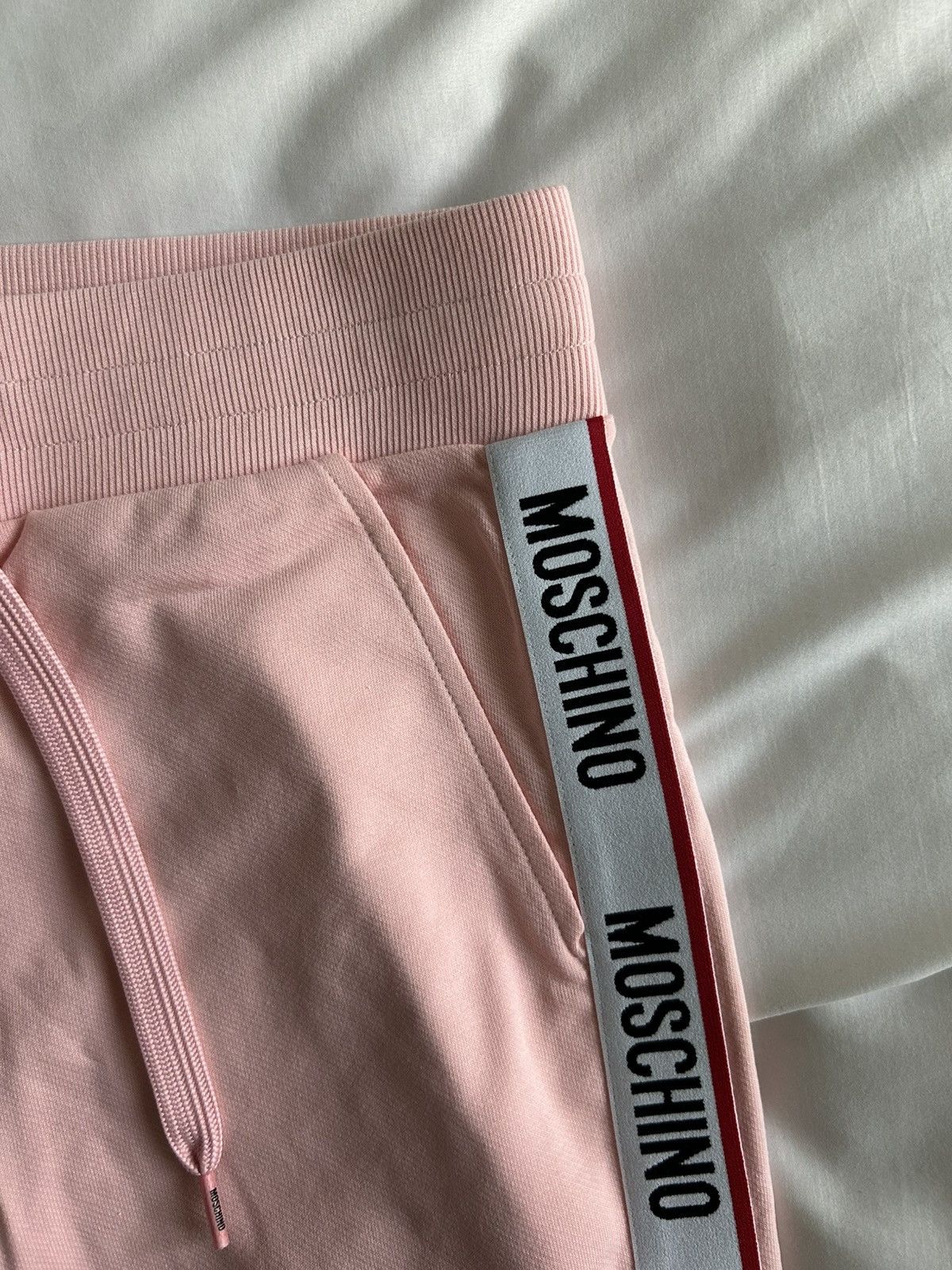 Moschino Moschino Sweatpants Underwear Pink Tape Logo Striped Greece Size US 32 / EU 48 - 6 Thumbnail