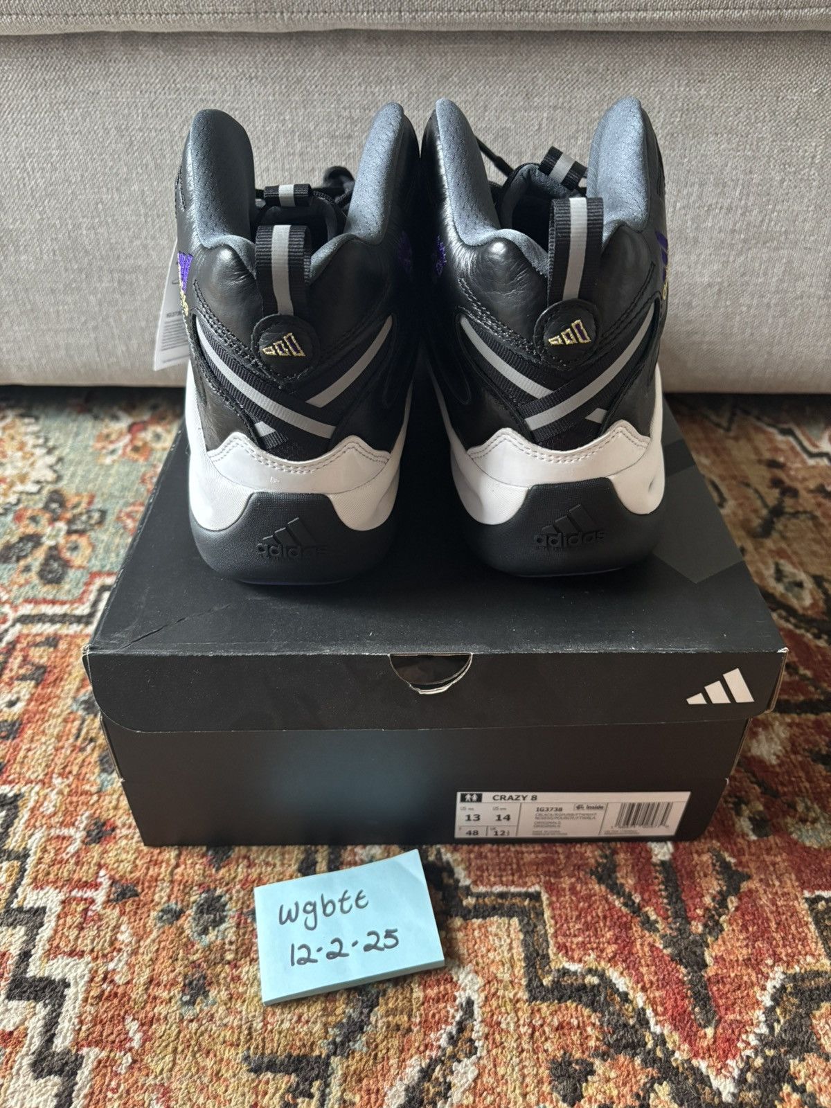 Adidas adidas Crazy 8 Size US 13 / EU 46 - 4 Thumbnail