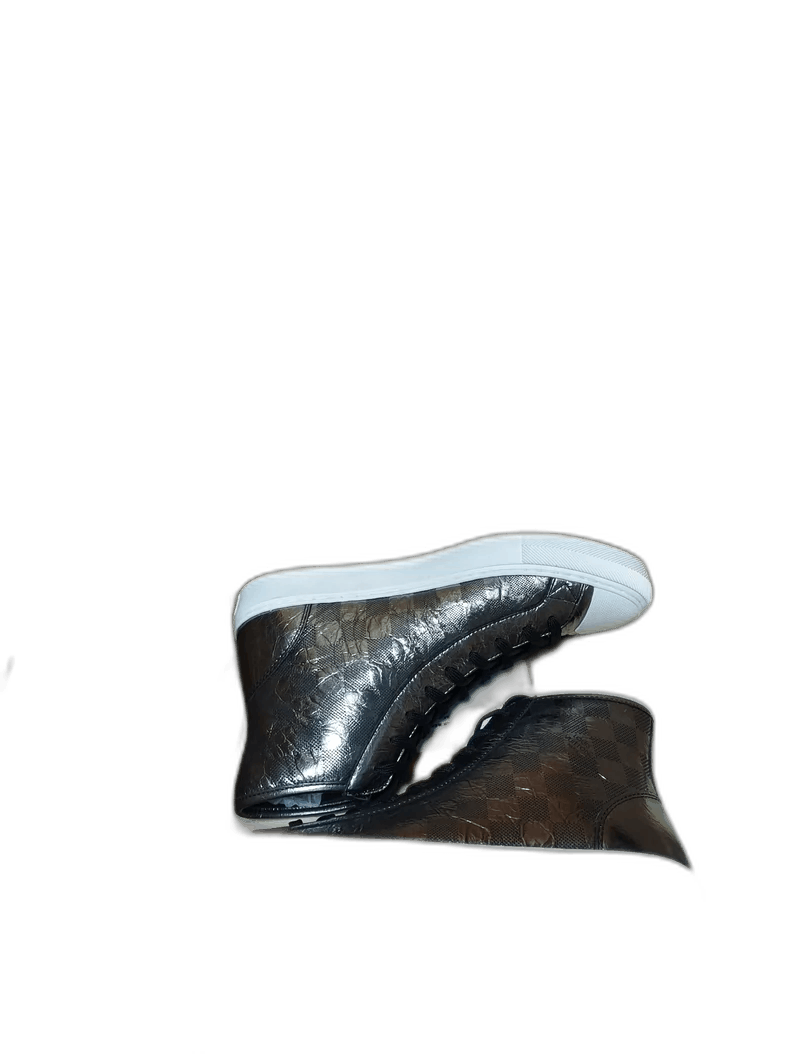 Louis Vuitton Men's Metallic Checkerboard Plate Shoes