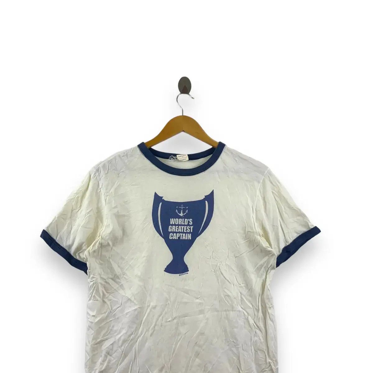 Vintage Vintage BALANCE HARMONY B&H World Greatest Captain Tee Shirt Size US M / EU 48-50 / 2 - 2 Thumbnail