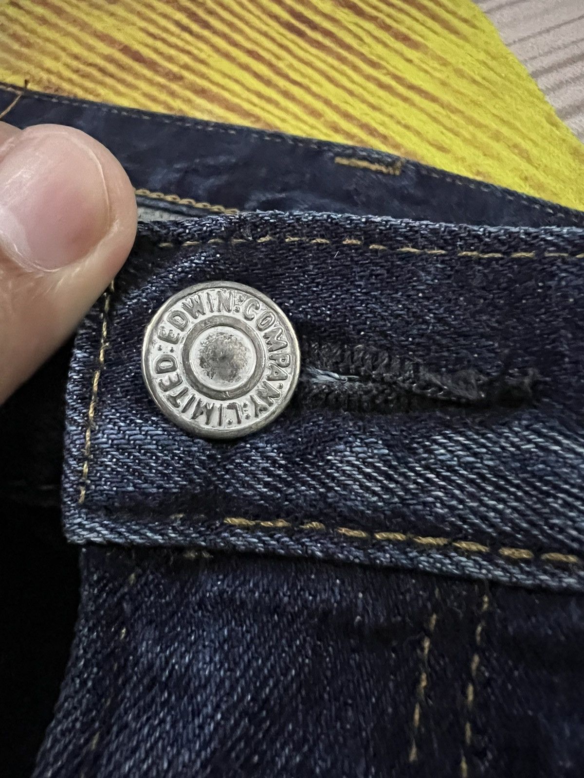 Edwin × If Six Was Nine VINTAGE EDWIN WHITE TAG DISTRESSED JEANS VERY RARE Size US 34 / EU 50 - 7 Thumbnail