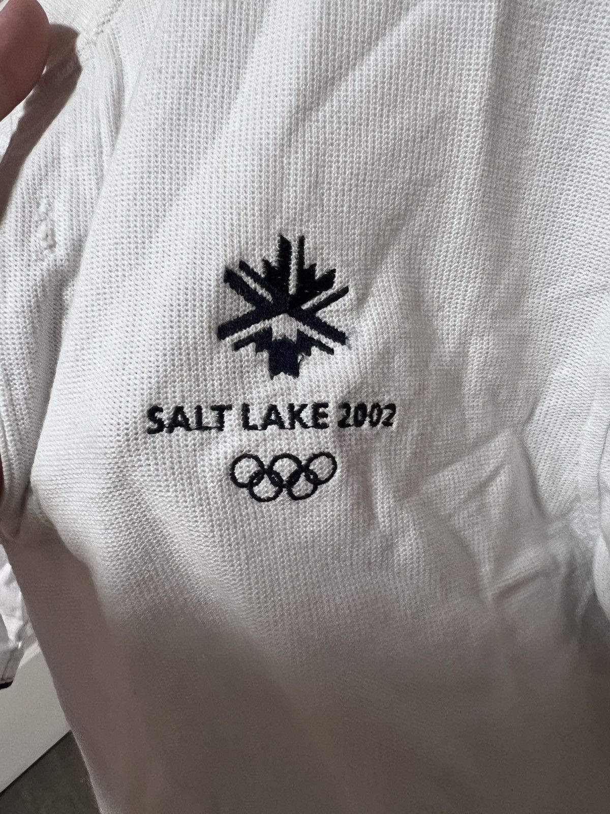 USA Olympics Salt Lake City 2002 Olympics White Polo Shirt Size US M / EU 48-50 / 2 - 2 Thumbnail