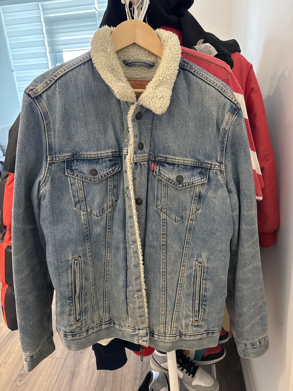 Levi's Levi’s Jean Jacket with cotton interior Size US L / EU 52-54 / 3 - 1 Thumbnail
