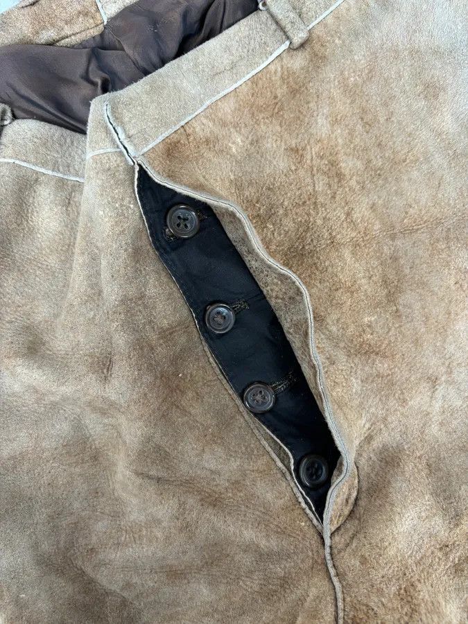 Jil Sander Jil Sander Brown Leather Classy Pants Size US 32 / EU 48 - 8 Thumbnail
