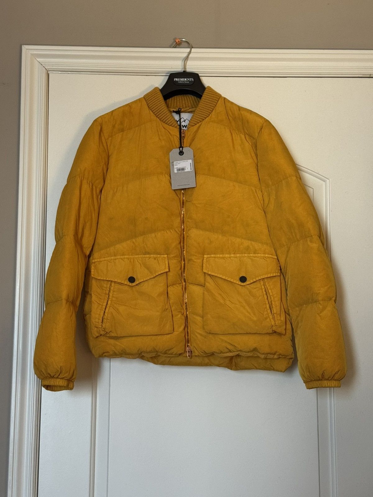 President's PRESIDENT'S Italian Down Puffer Jacket Yellow Size Large Size US L / EU 52-54 / 3 - 1 Thumbnail