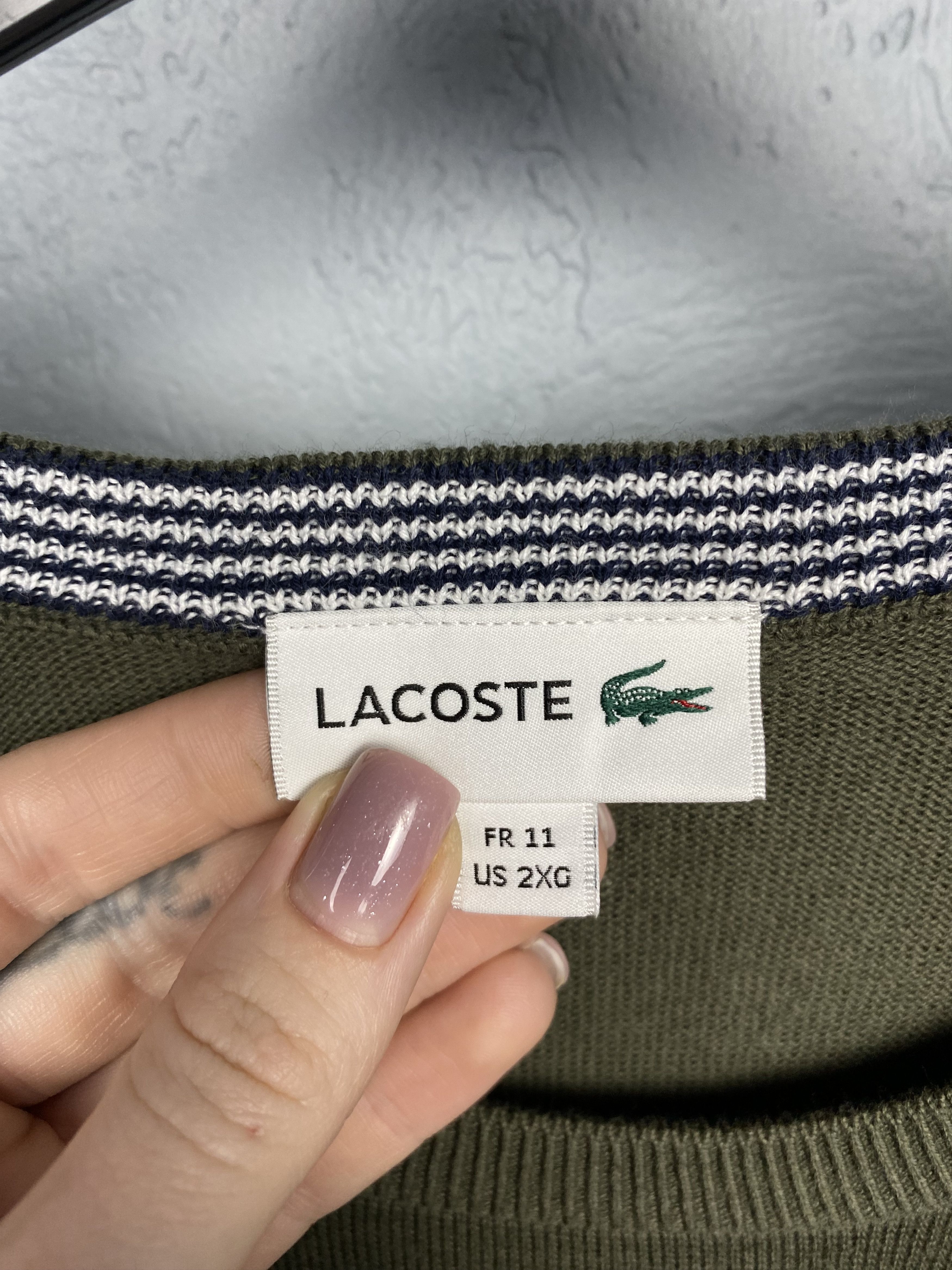 Lacoste Lacoste Mens Crew Neck Sweater Size 2XG Size US XXL / EU 58 / 5 - 6 Thumbnail