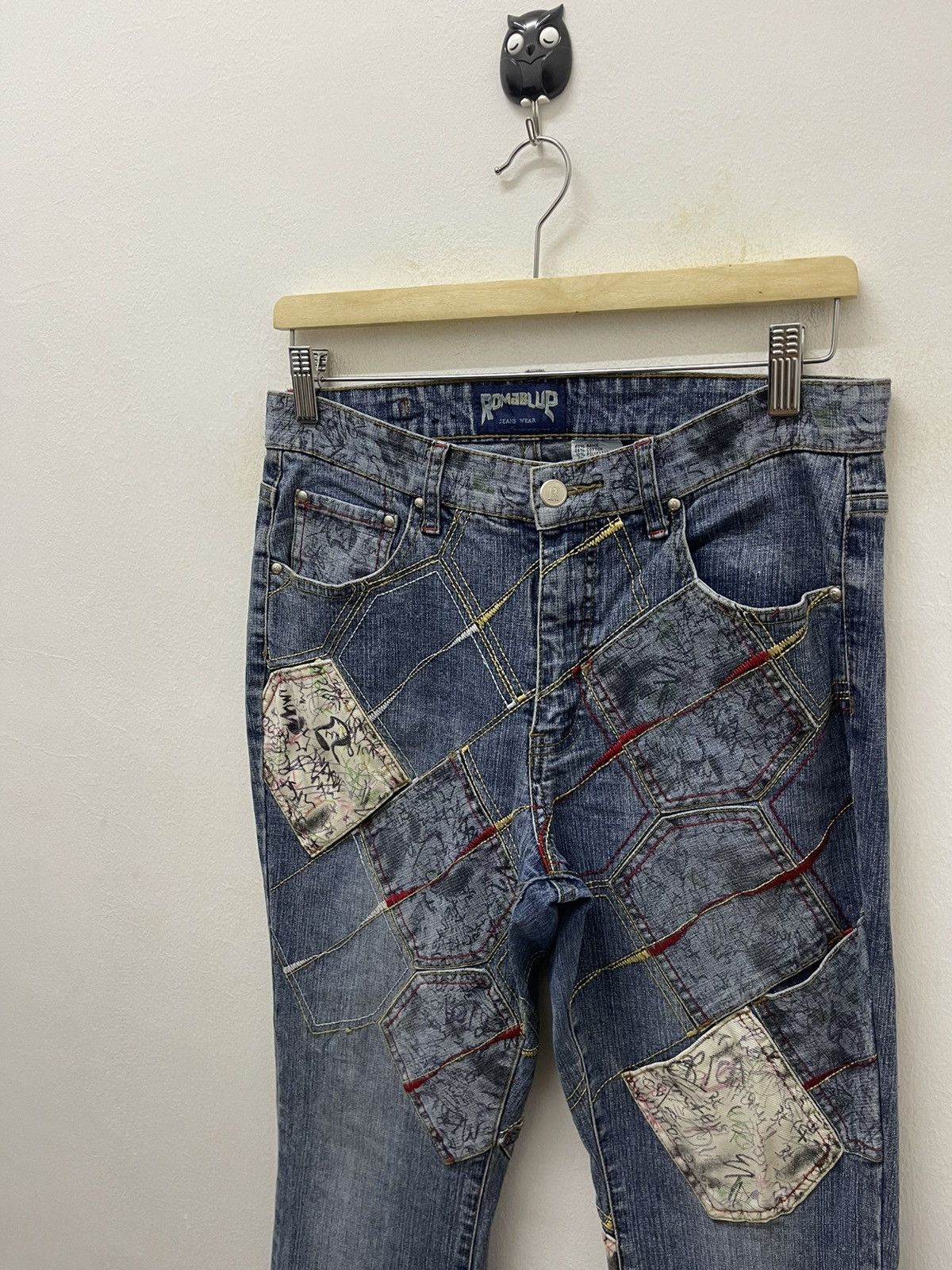 Japanese Brand Rare Vintage ROMABLUE Multi-Pockets Flare Bootcut Fancy Size US 29 - 7 Thumbnail