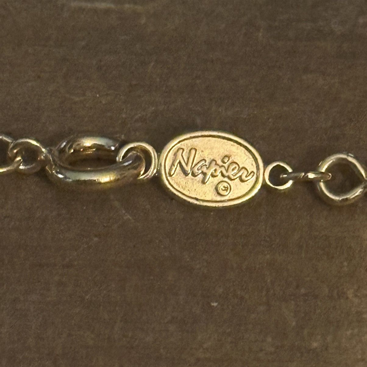 Other × Vintage Vintage Napier gold tone barrel bead necklace Size ONE SIZE - 3 Thumbnail