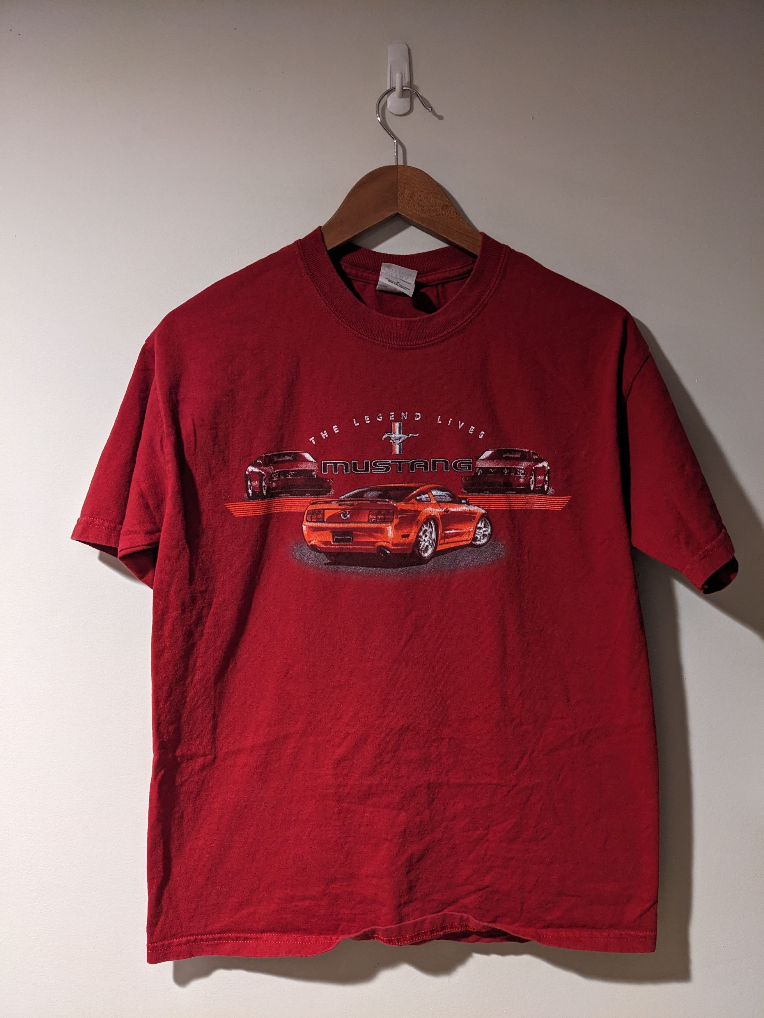 Mustang × Vintage Vintage 90s Mustang The Legend Lives Racing Medium T-Shirt Size US M / EU 48-50 / 2 - 1 Thumbnail